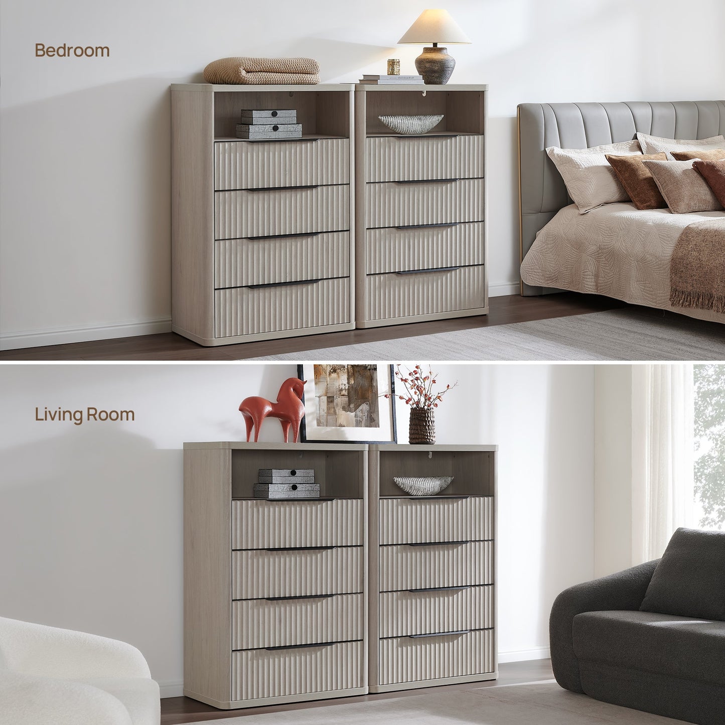 Cas Dresser with 4 Drawers
