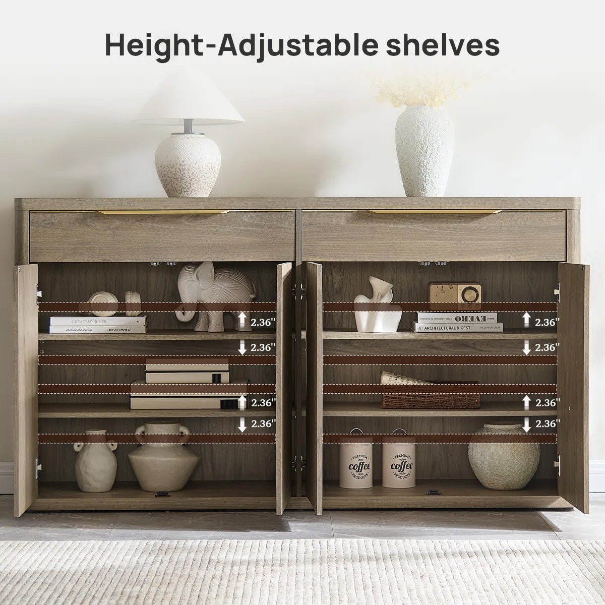 Cas Sideboard Cabinet, 4 Doors