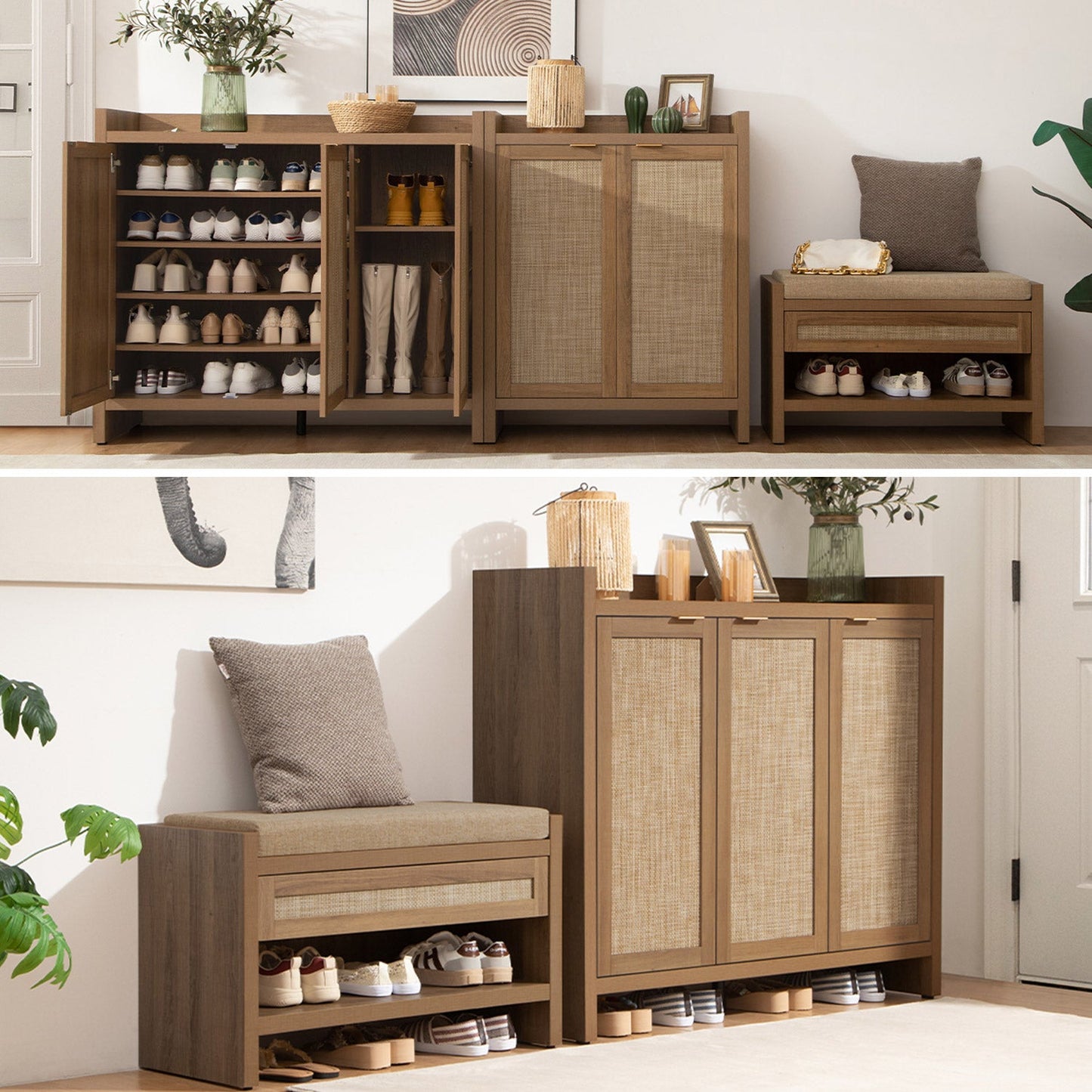 Savanna Shoe Cabinet, 30 Pairs Shoes