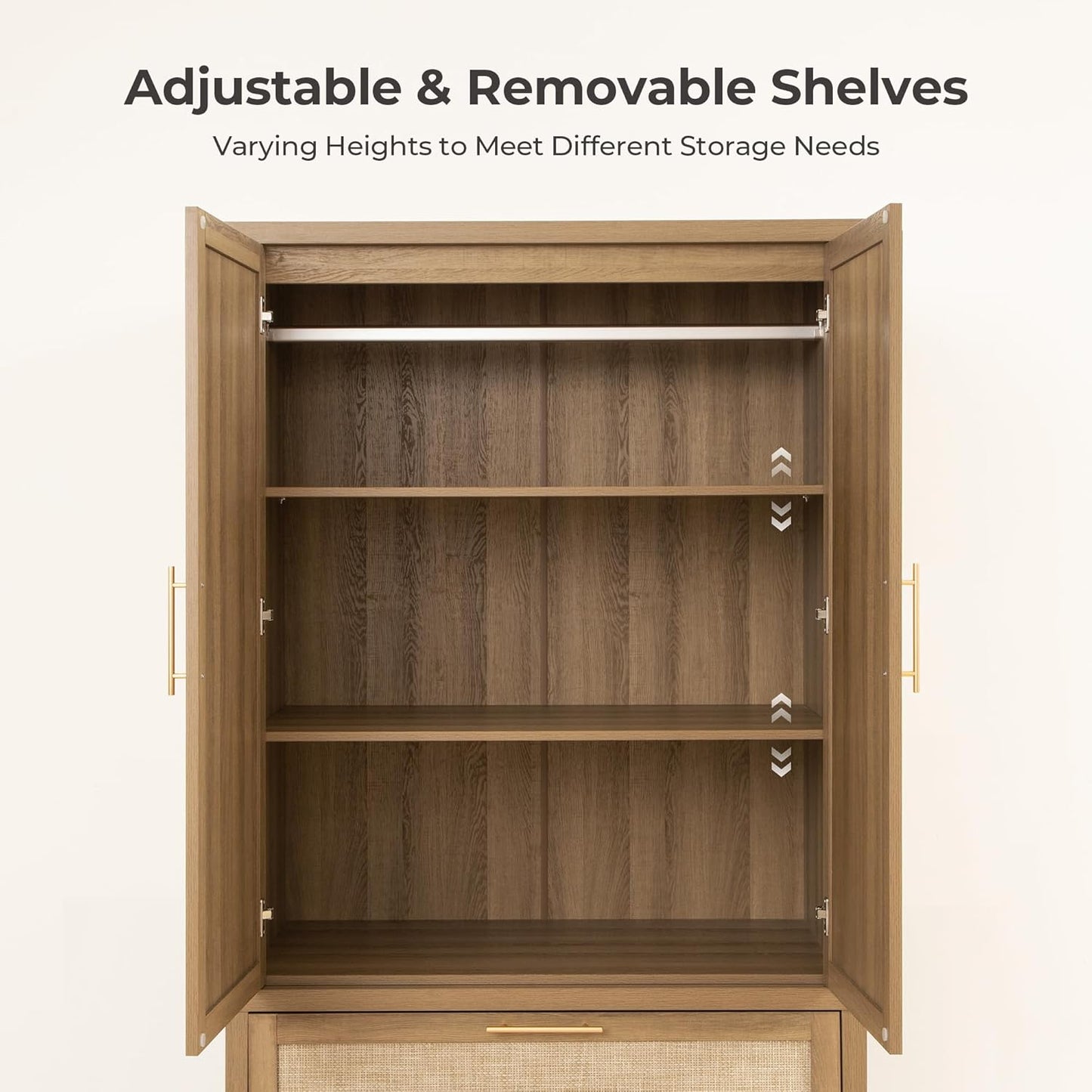Savanna Wardrobes Closet,Dresser and Nightstand Set