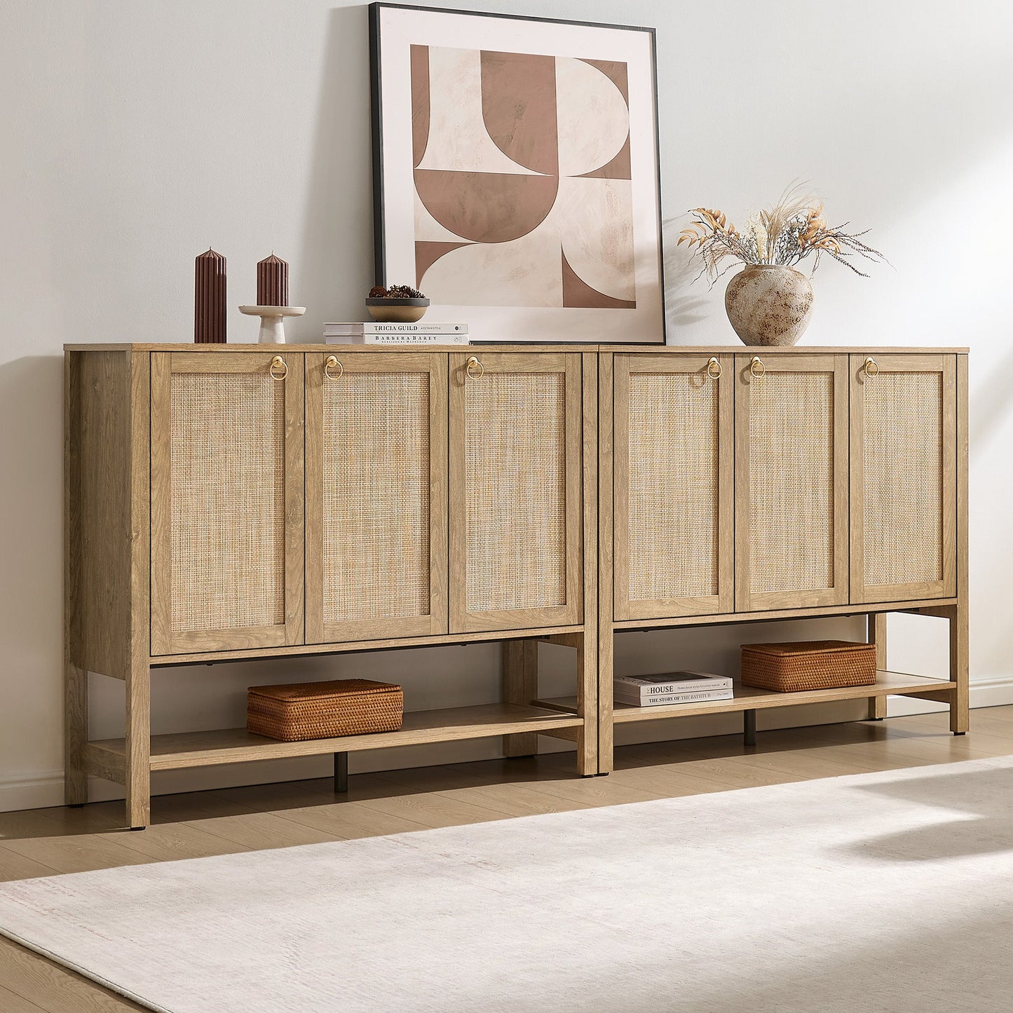 Terra Rattan Shoe Cabinet with Storage