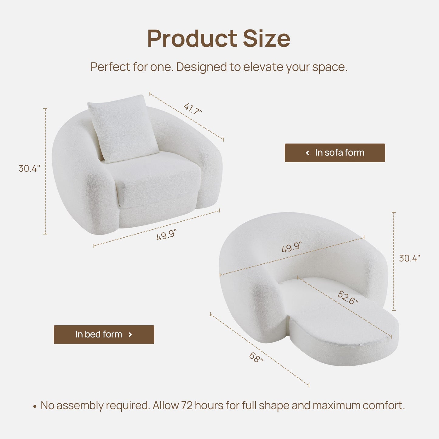 Nimbus White Sofa Couch