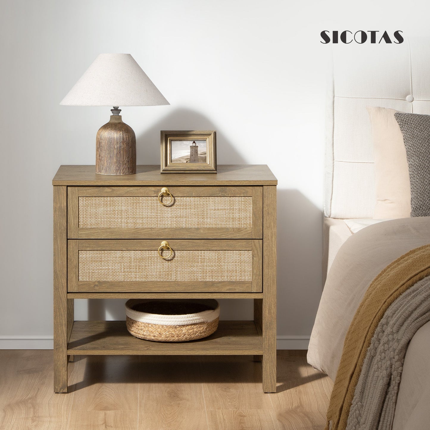 Terra 6 Drawers Dresser And 2 Drawers Nightstands Sets