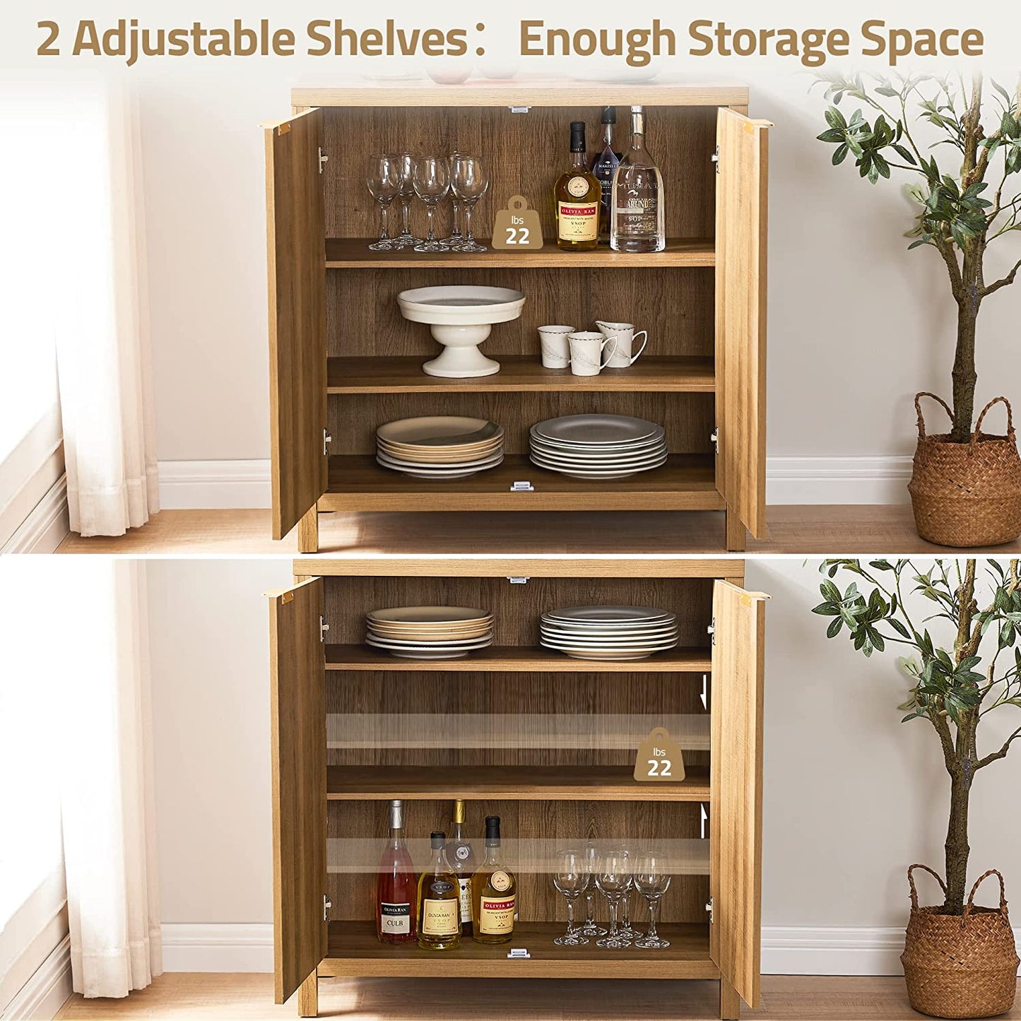 Savanna Buffet Cabinet, Boho Style