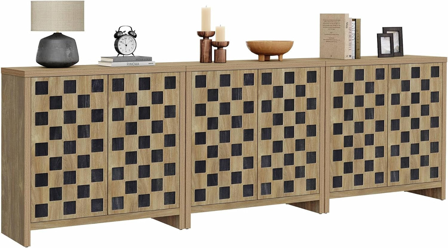 Checkered Sideboard with Doors