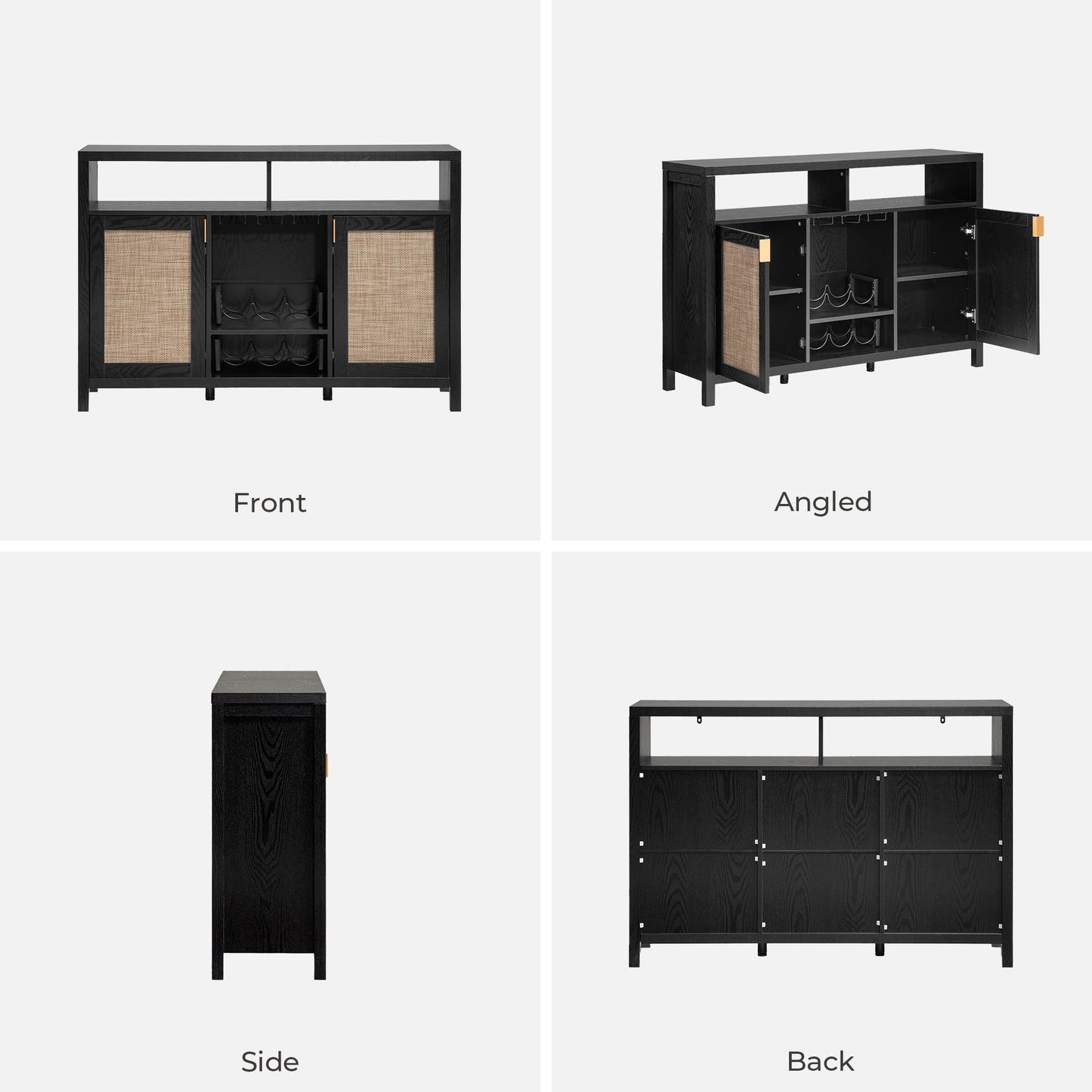 Savanna Bar Cabinet with Glass Holder