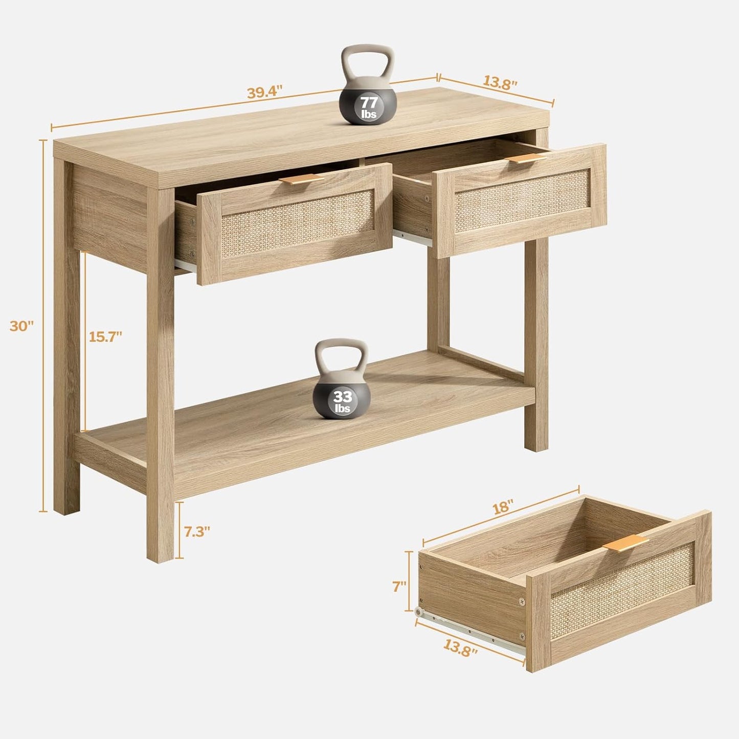Savanna Side Table for Entryway