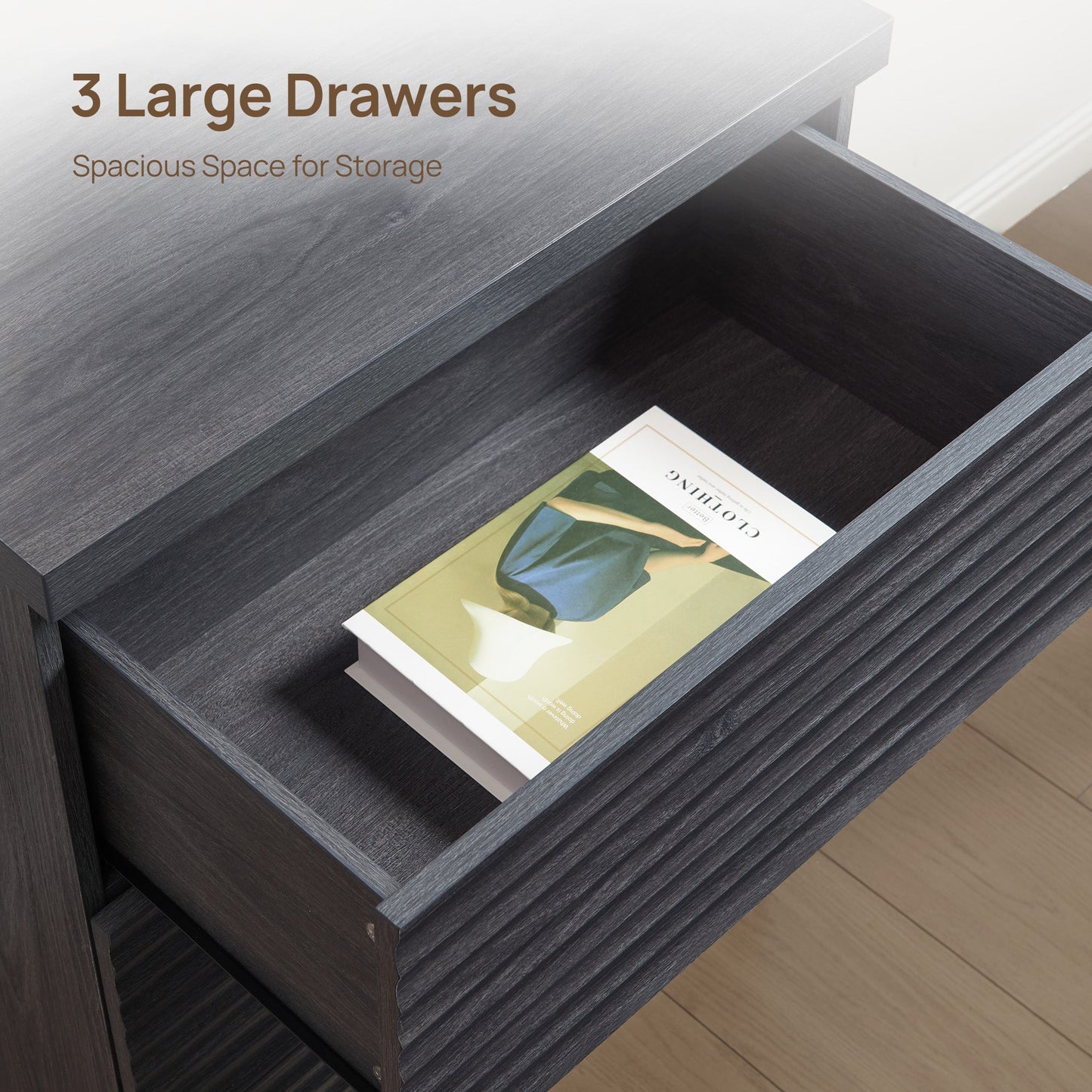 Stria Dresser and Night Tables Set