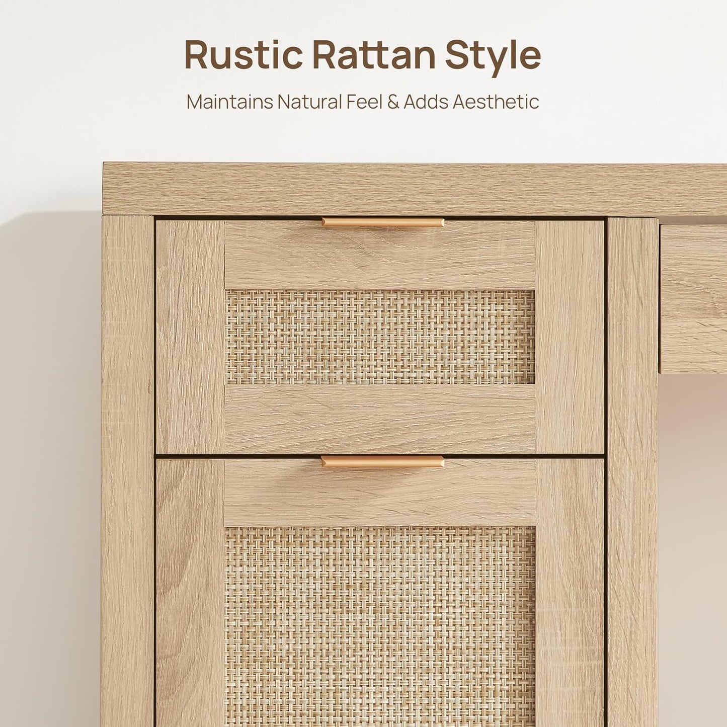 Savanna Office Table with Drawers