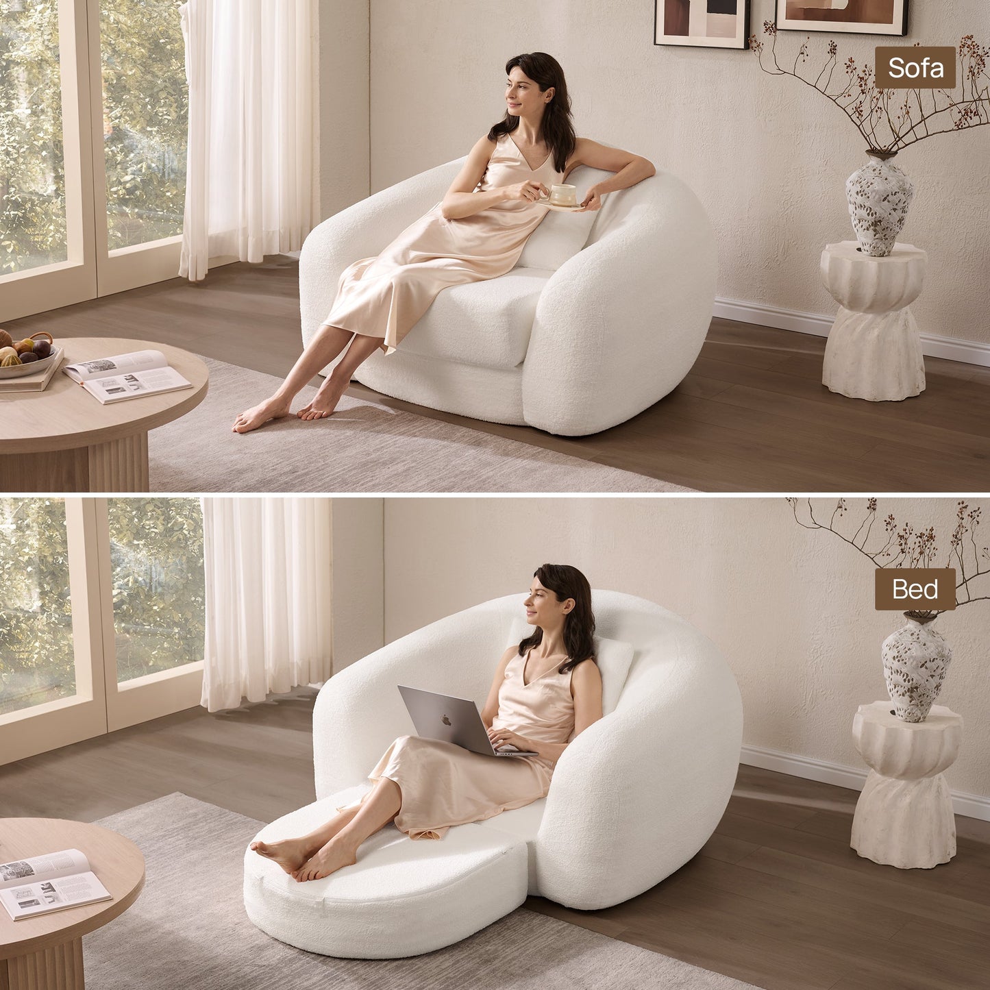 Nimbus White Sofa Couch