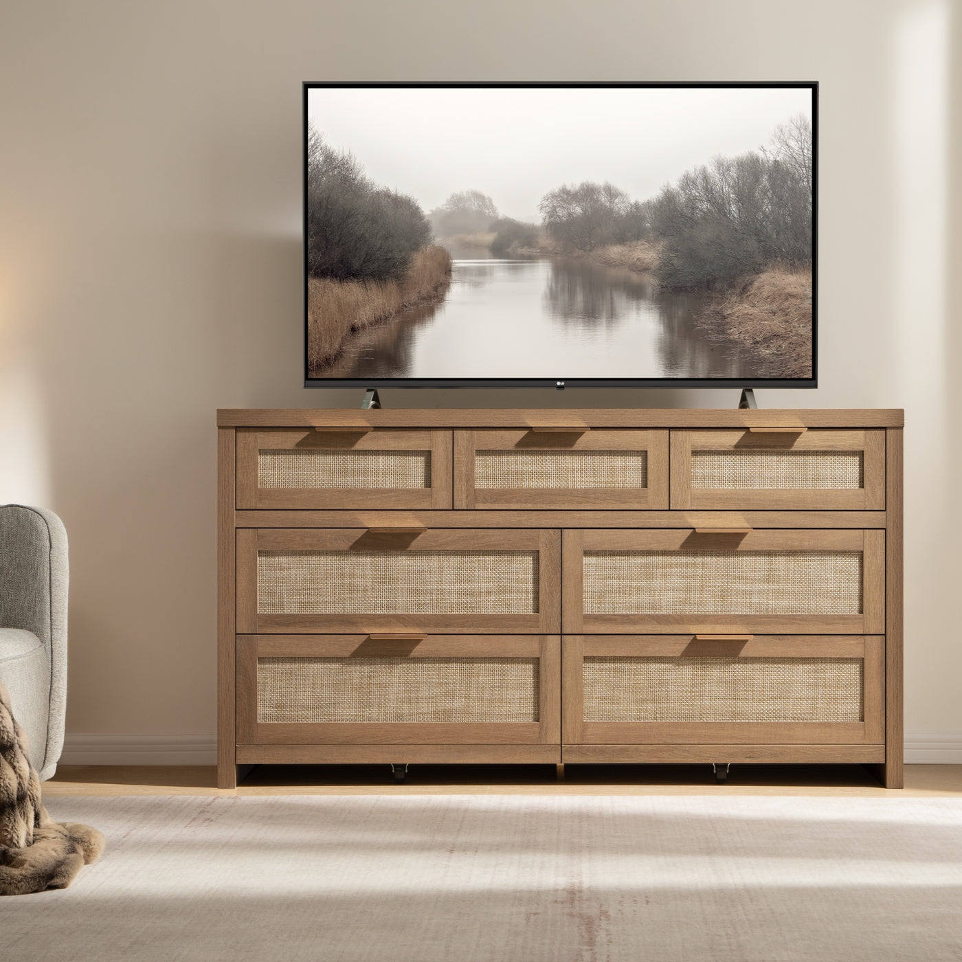 Savanna Wardrobes Closet,Dresser and Nightstand Set