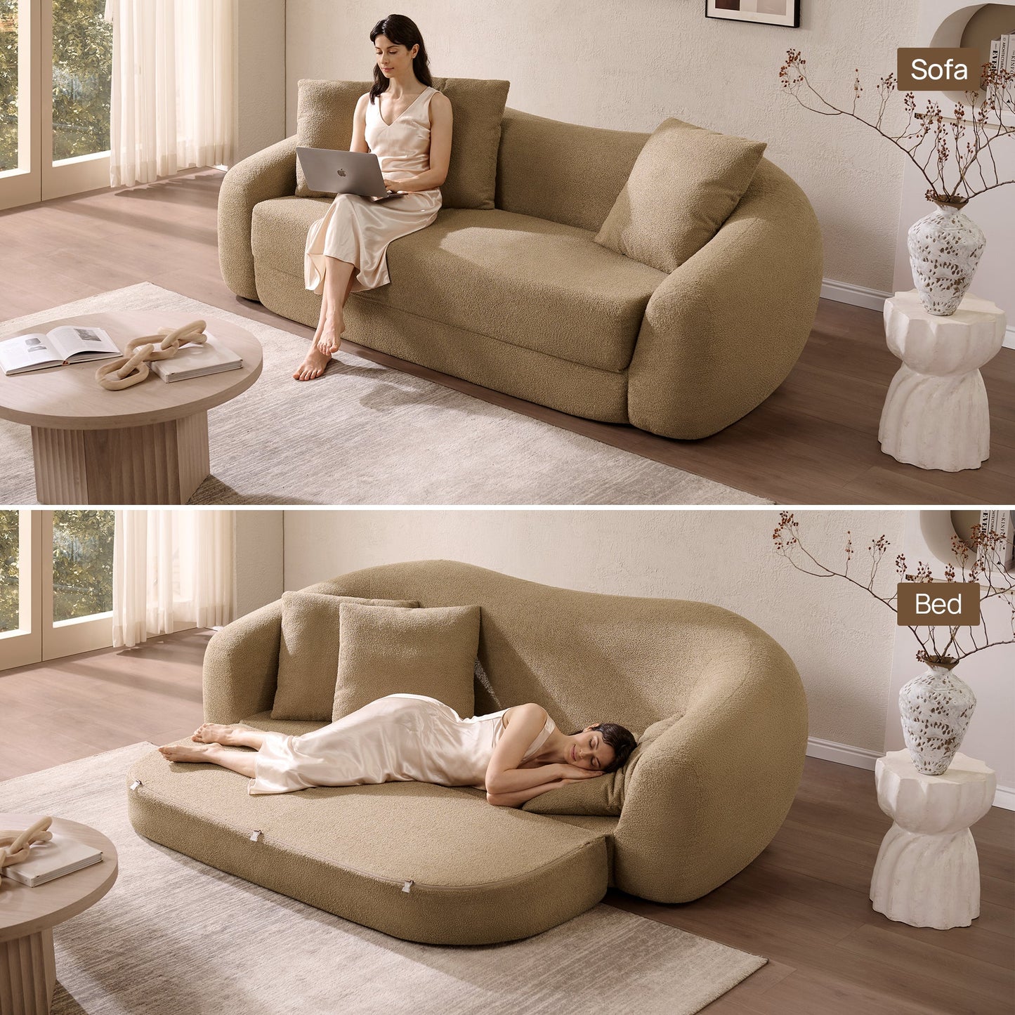 Nimbus 3 Seater Sofa Couch, Dark Grey
