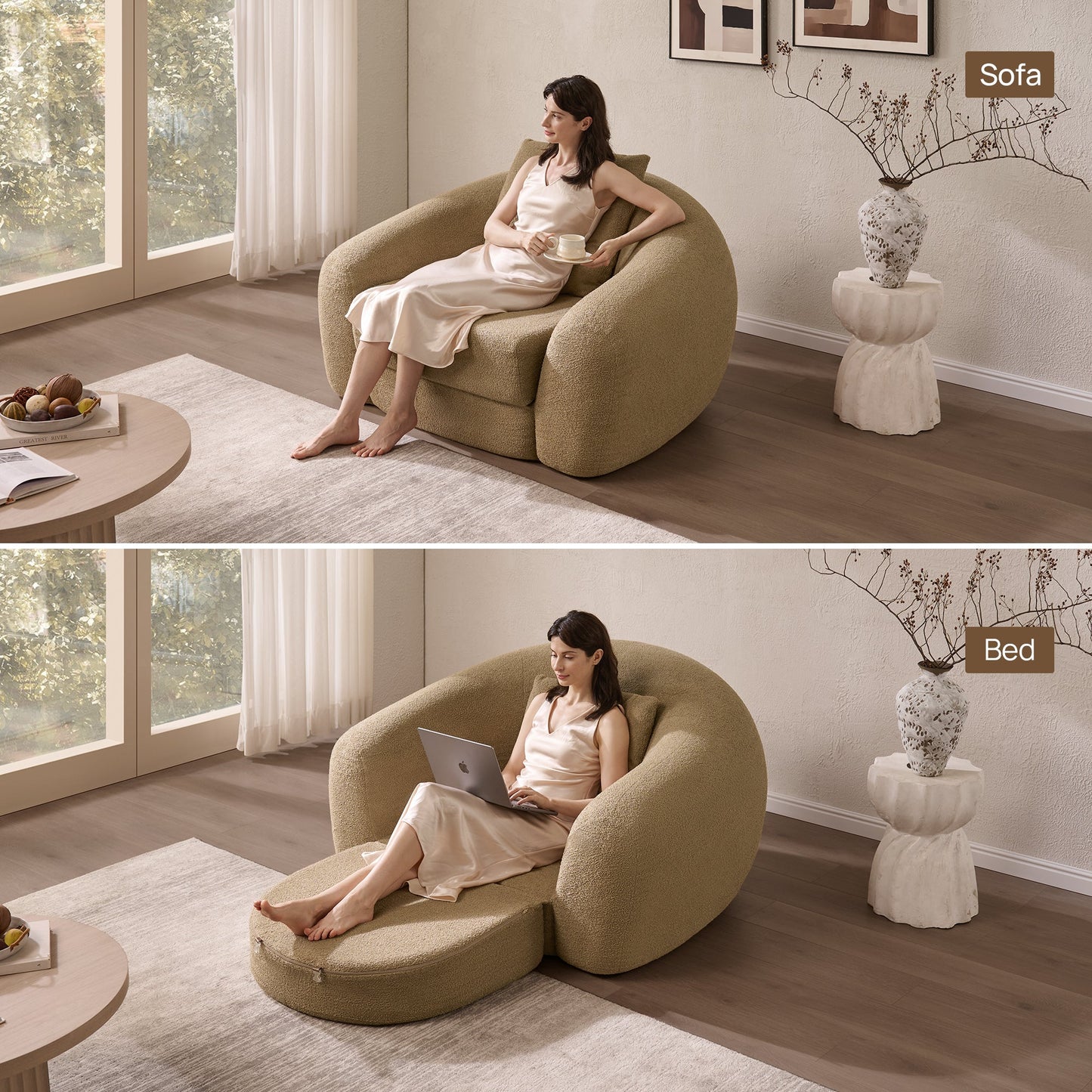 Nimbus White Sofa Couch