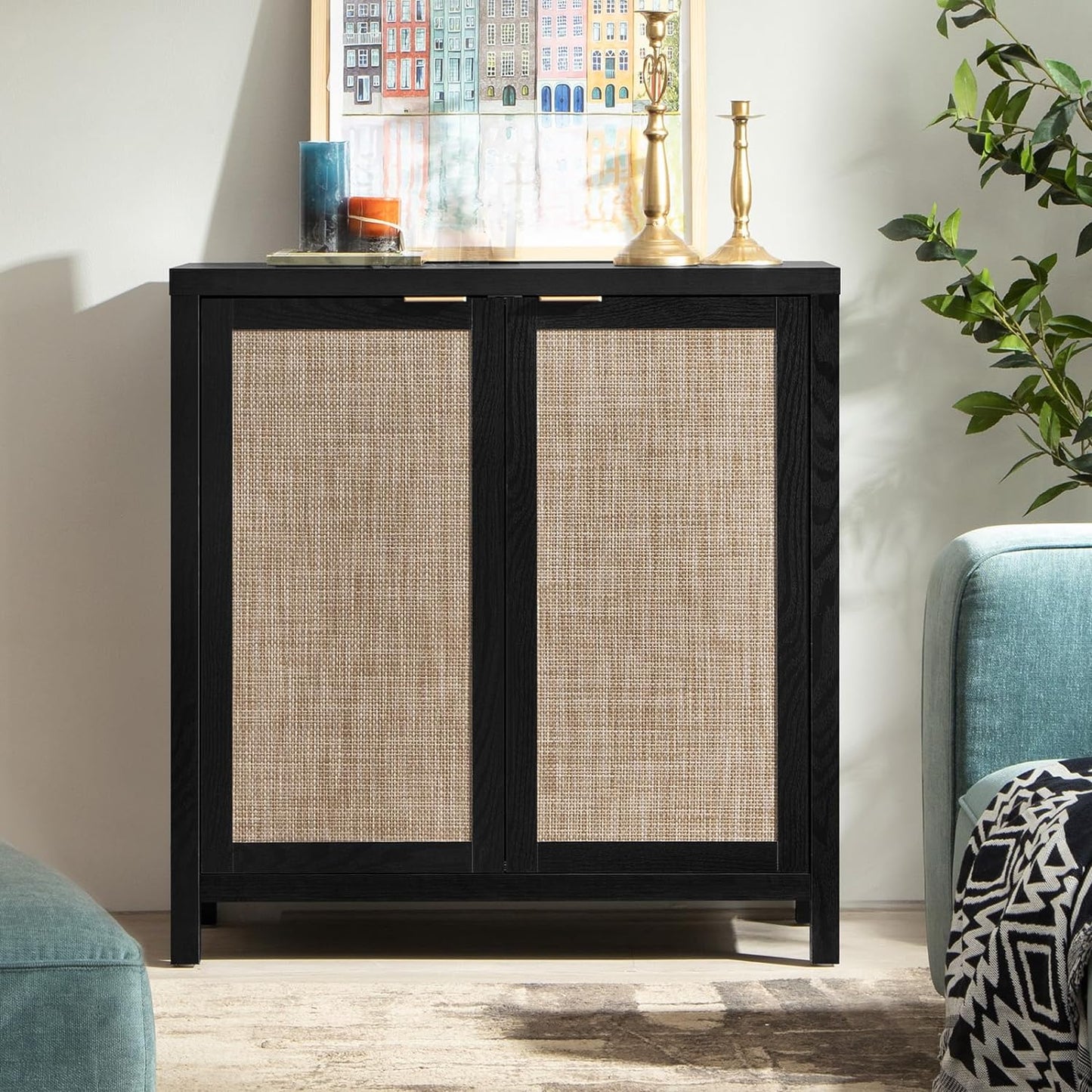 Savanna Buffet Cabinet, Boho Style