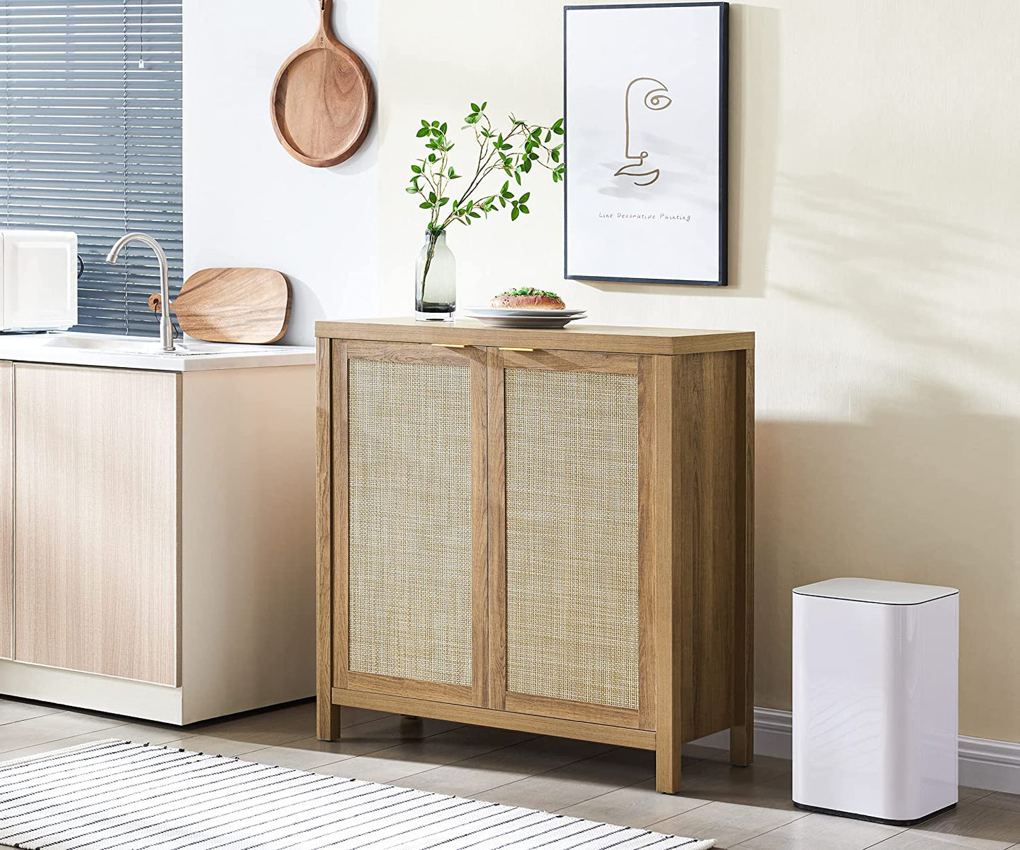 Savanna Buffet Cabinet, Boho Style