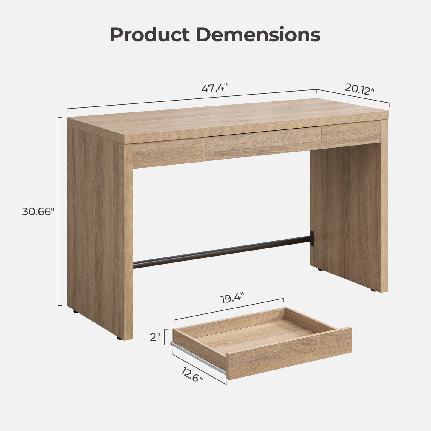 Savanna Makeup Table with Drawer