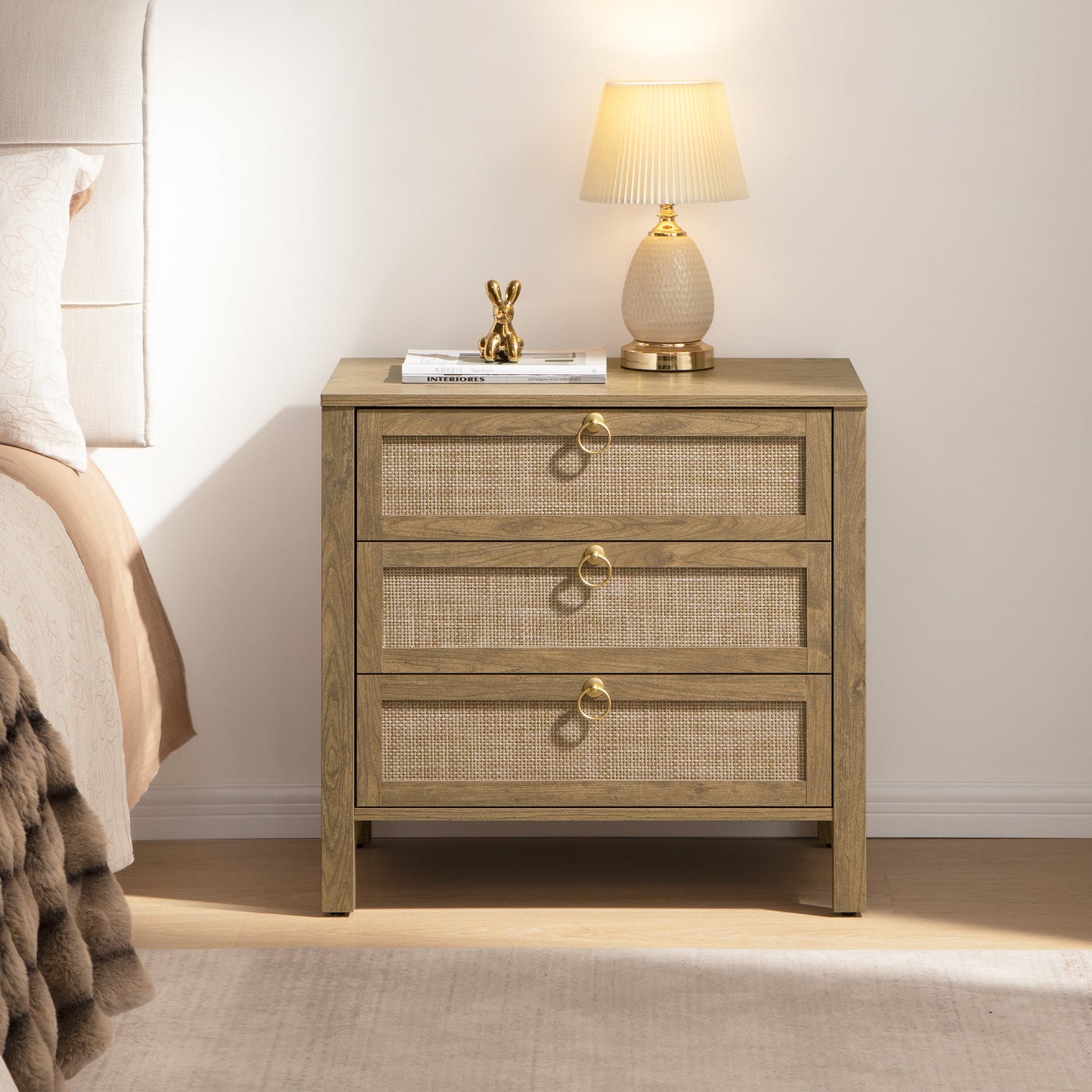 Terra Dresser and 3 Drawers Nightstands Sets