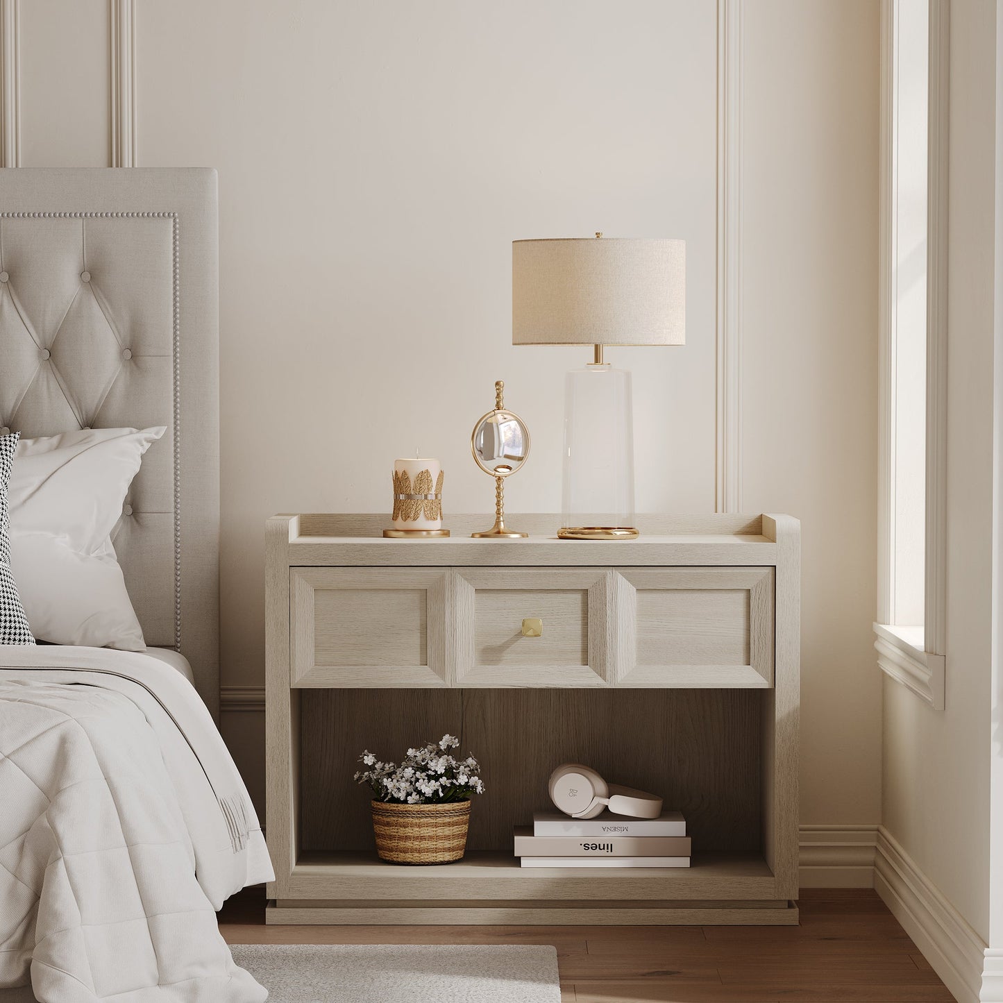 Helio Side Table, 31 Inch Wide