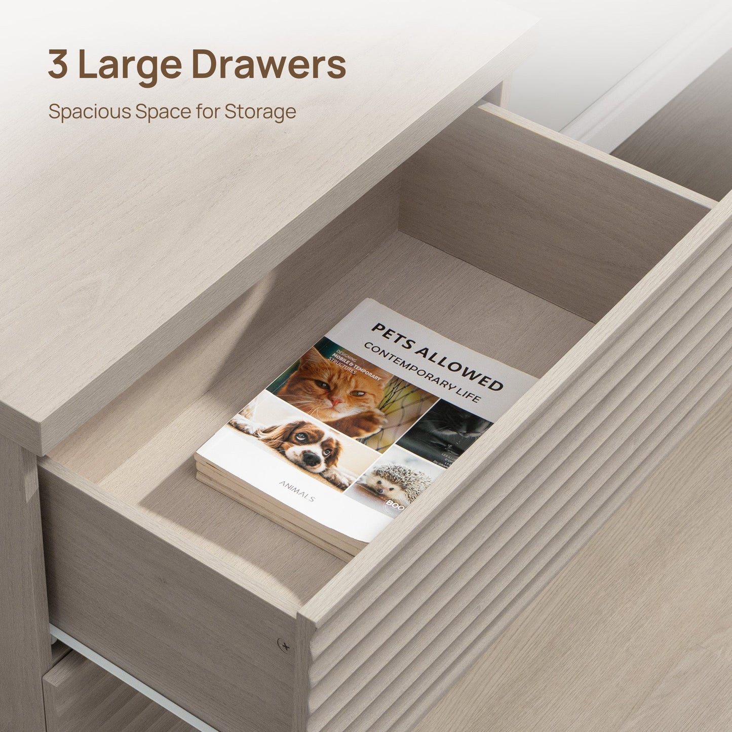 Stria TV Stand with Drawers