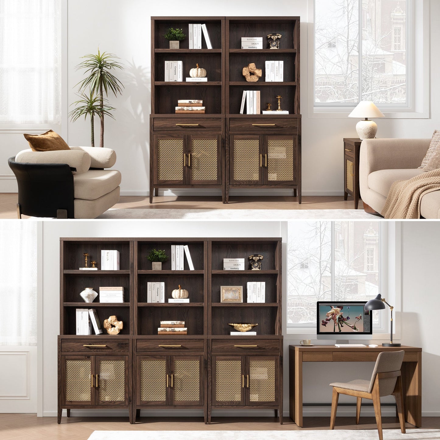 Andy Bookcase with Doors
