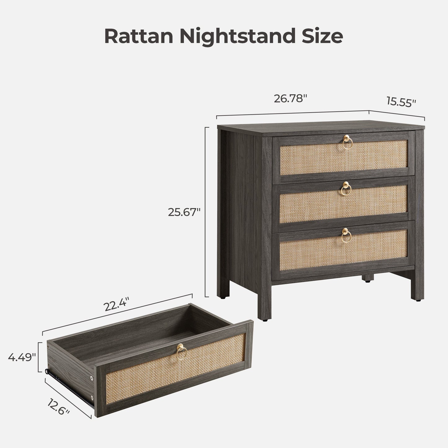 Terra Rattan Night Table