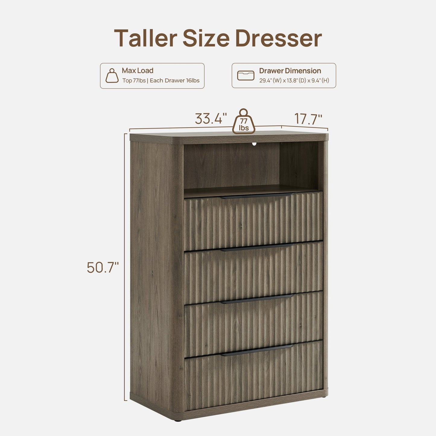 Commode verticale à 4 tiroirs