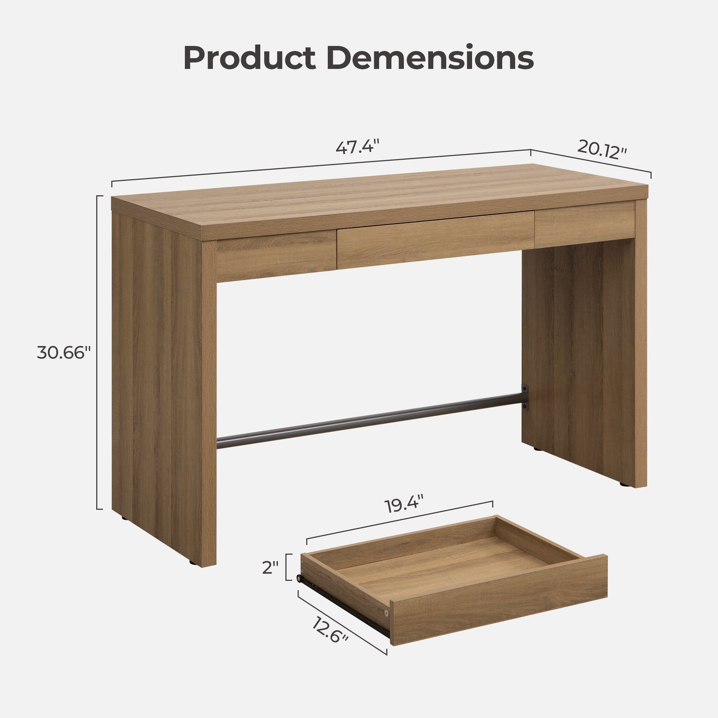 Savanna Desk with Drawer