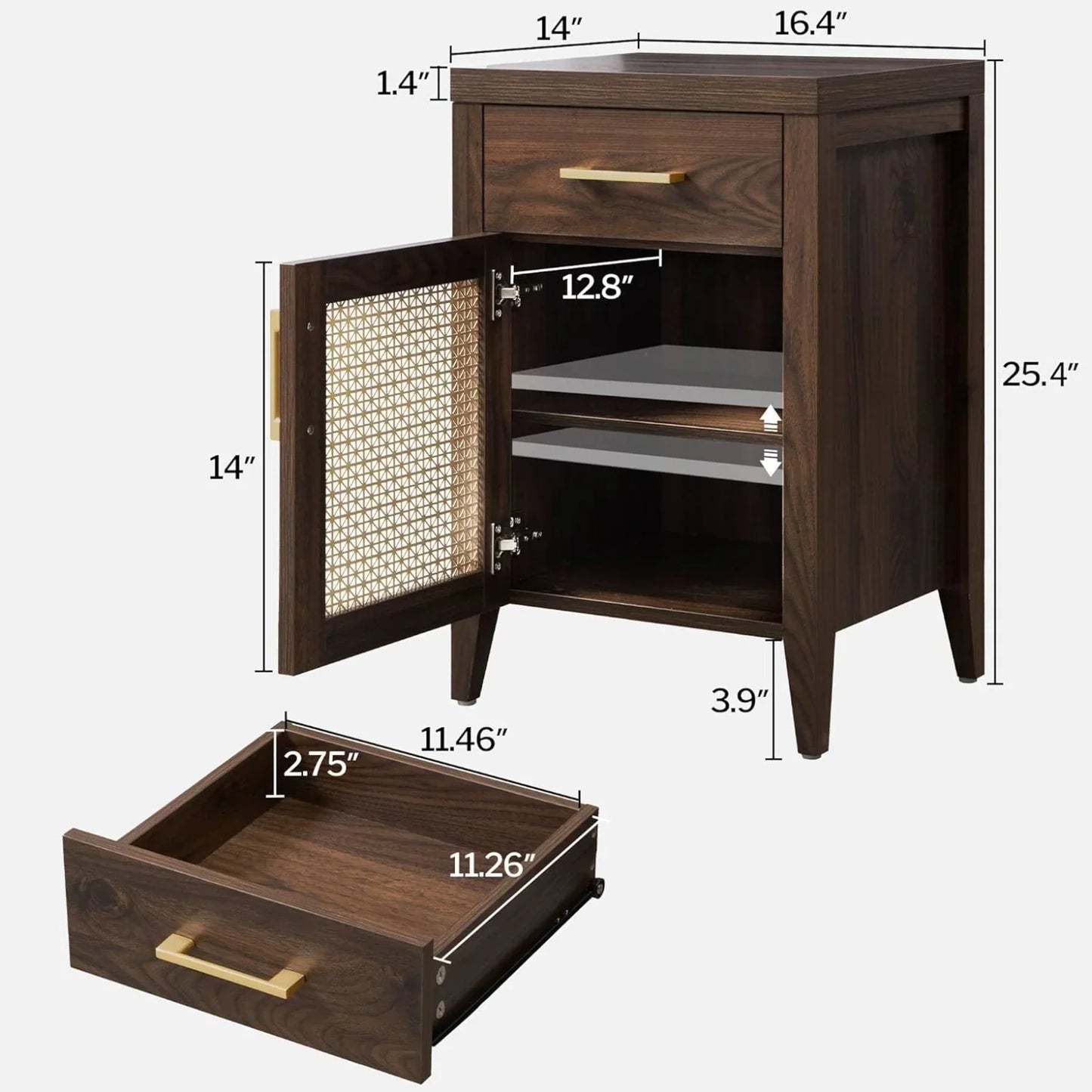 Andy Sideboard and Nightstand Set
