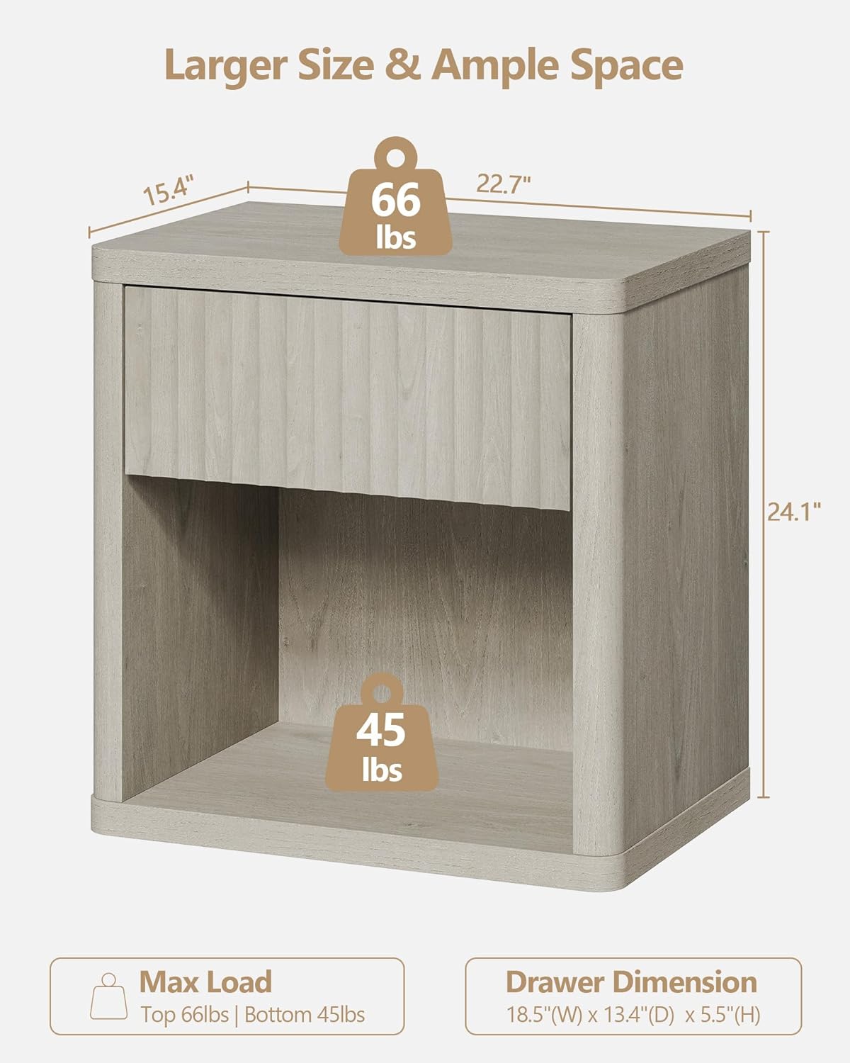 Stria 6-Drawer Dresser and Cas Nightstand Set