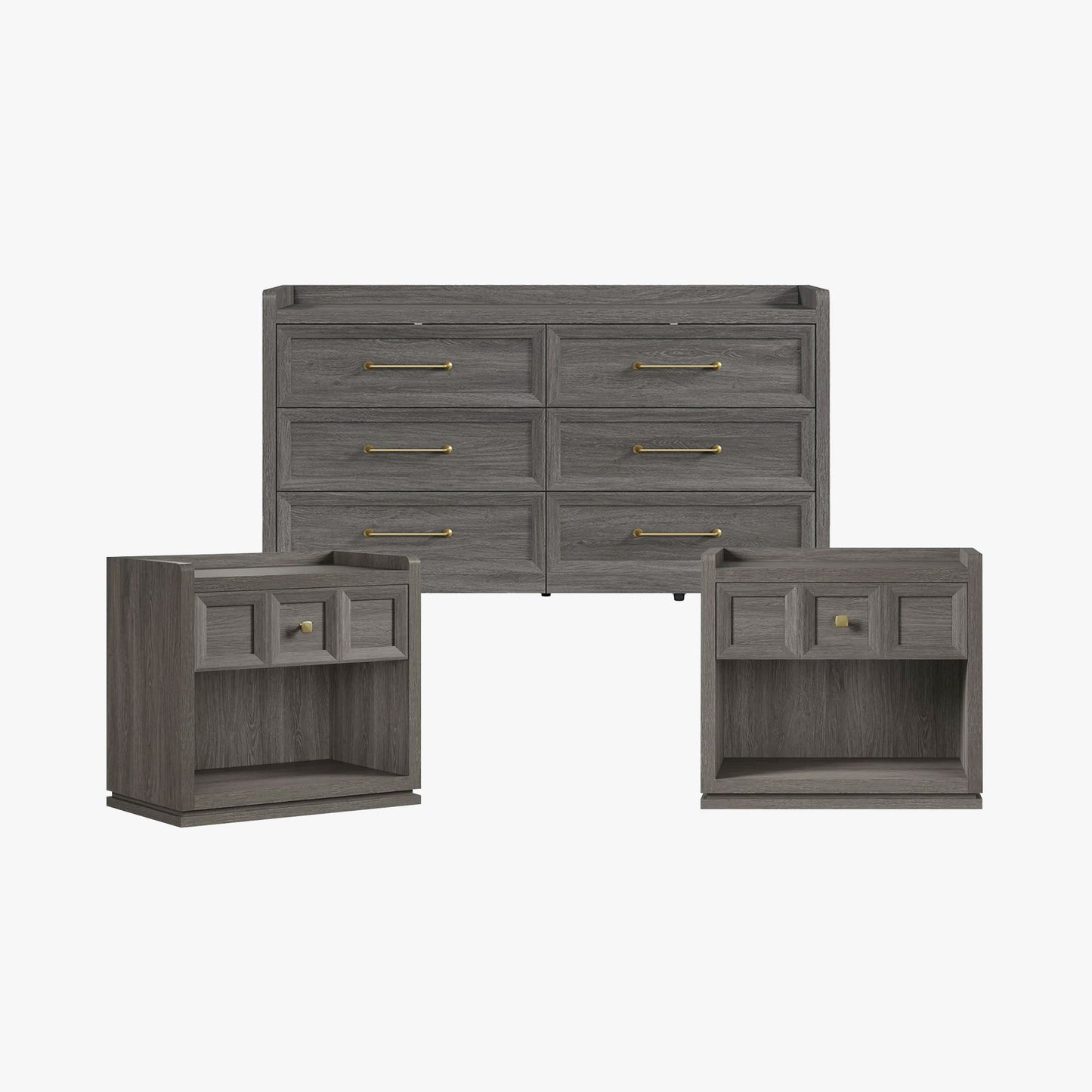 Helio 6 Drawers Dresser and Nightstand