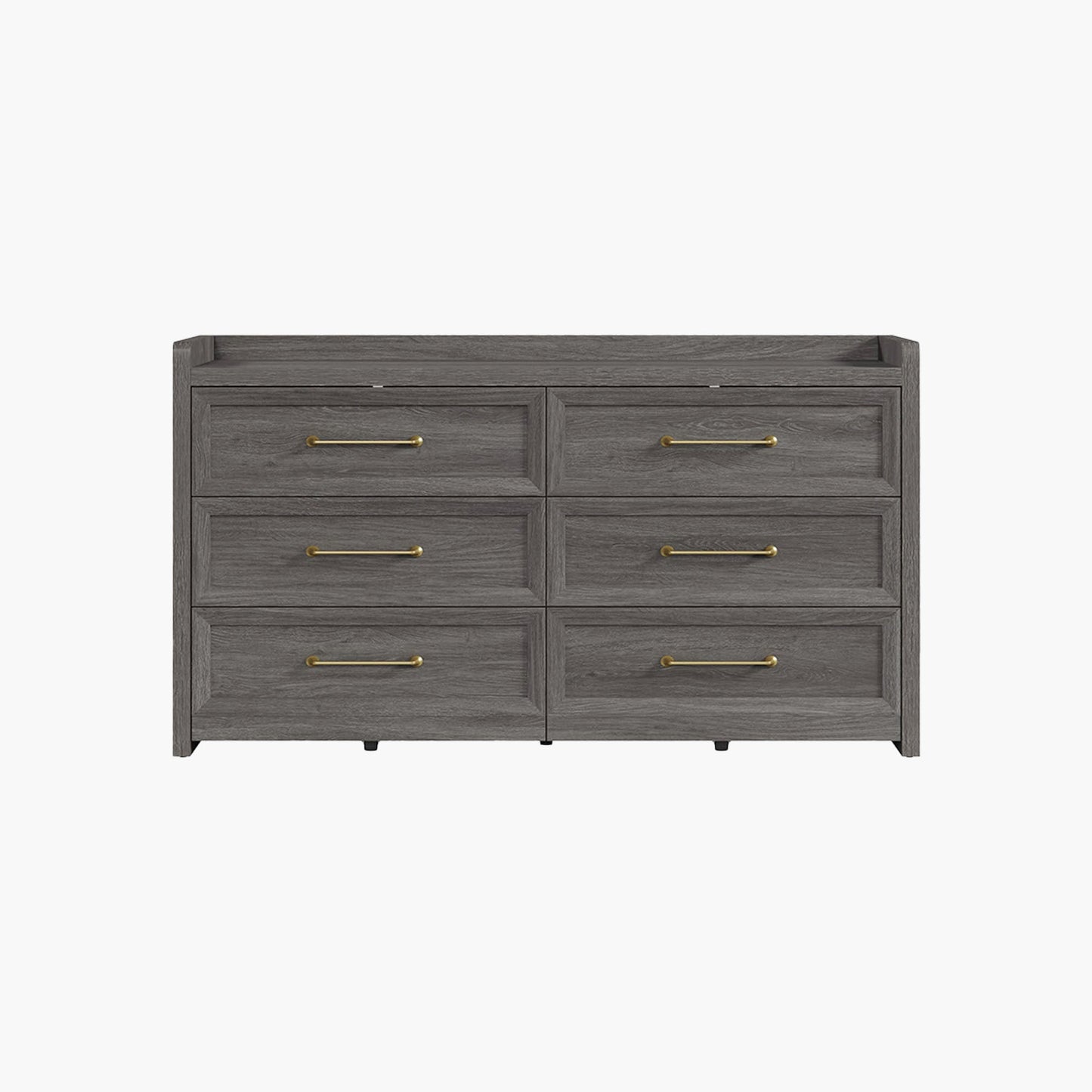 Helio White 6 Drawers Dresser