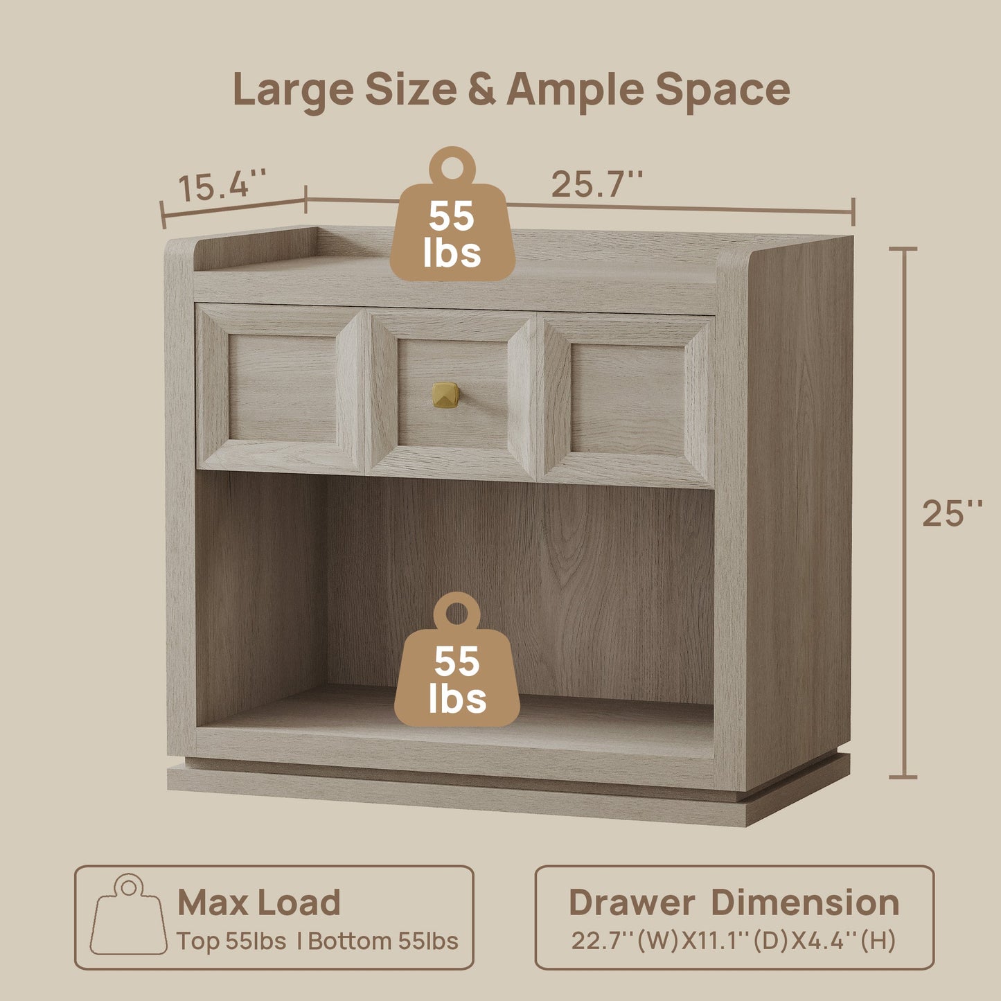 Helio 6 Drawer Dresser and Nightstands Set