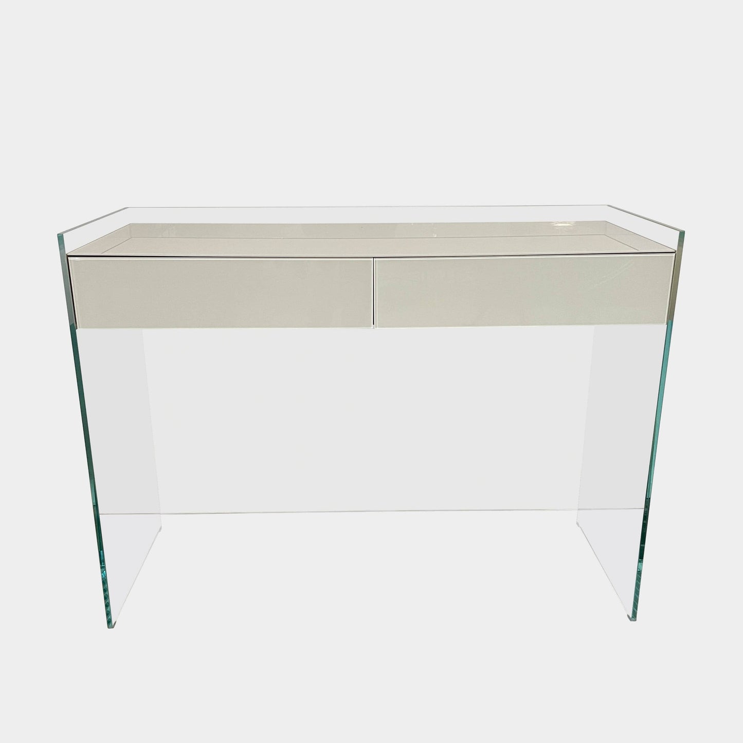 Console en verre flotté