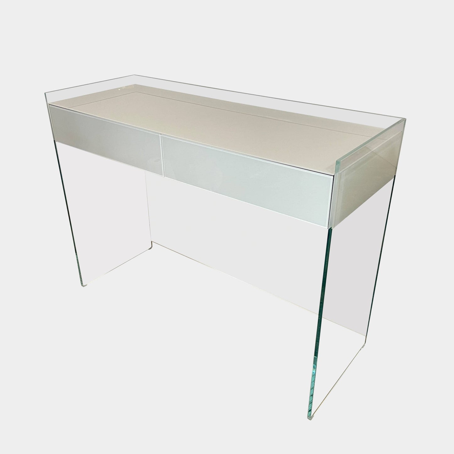 Console en verre flotté