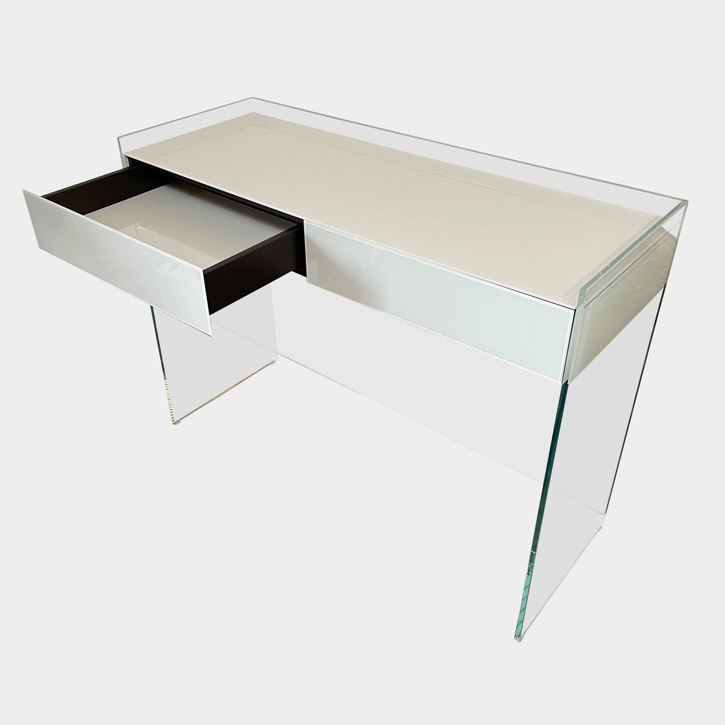 Console en verre flotté
