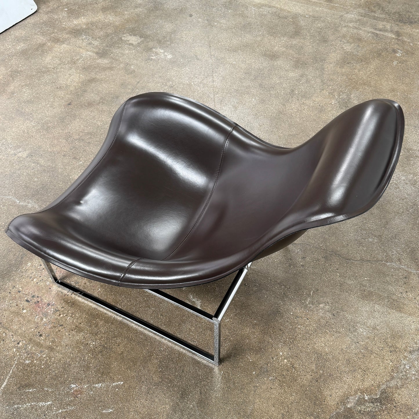 Fauteuil relax B&B Italia Mart avec mécanisme d'inclinaison