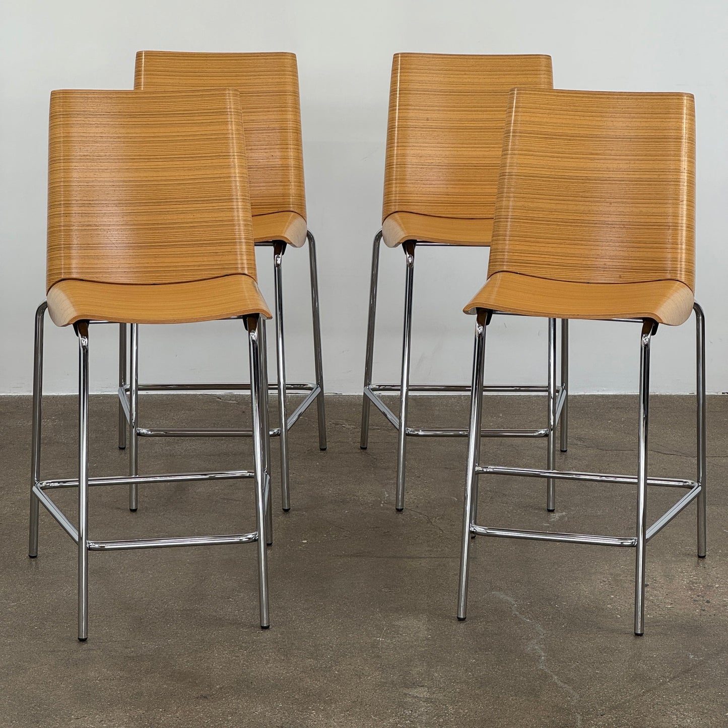 Tabouret de bar Millefoglie en ICF Plank - Lot de 4