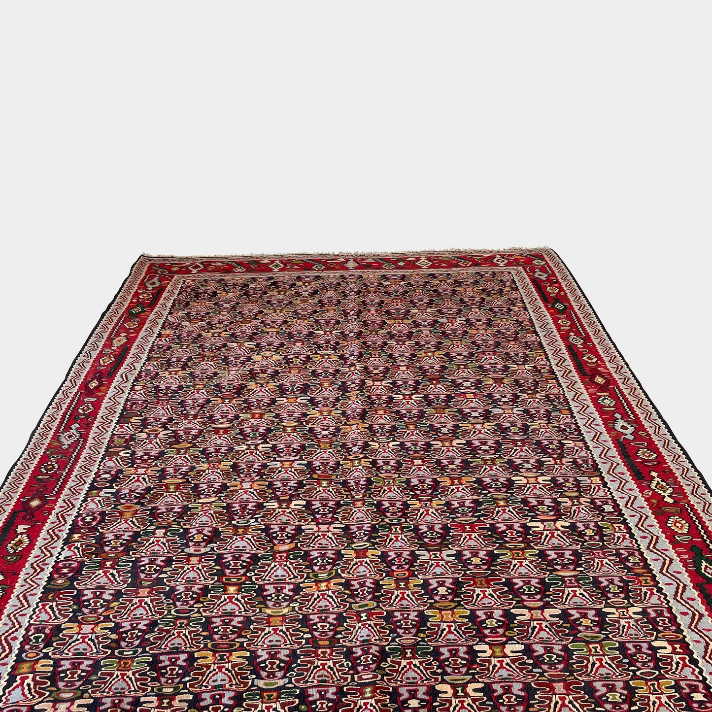Tapis Kilim en laine antique