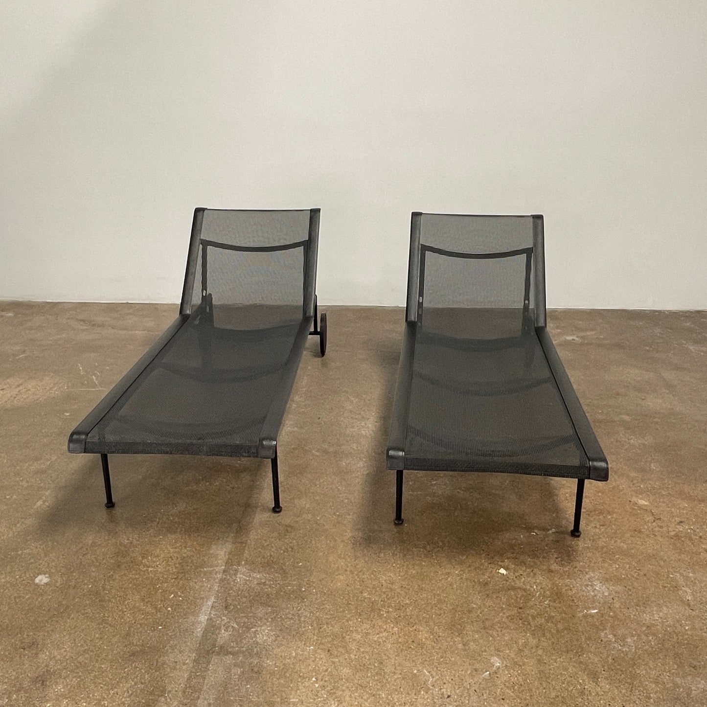 Chaise longue réglable Knoll 1966 Collection en onyx