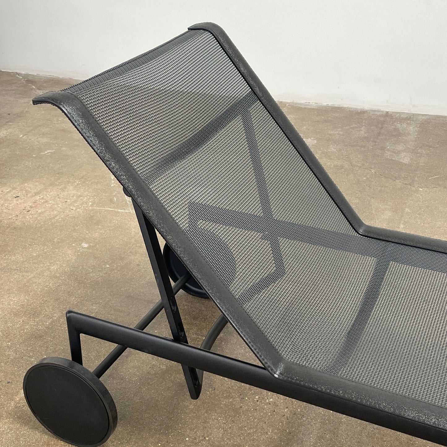 Chaise longue réglable Knoll 1966 Collection en onyx