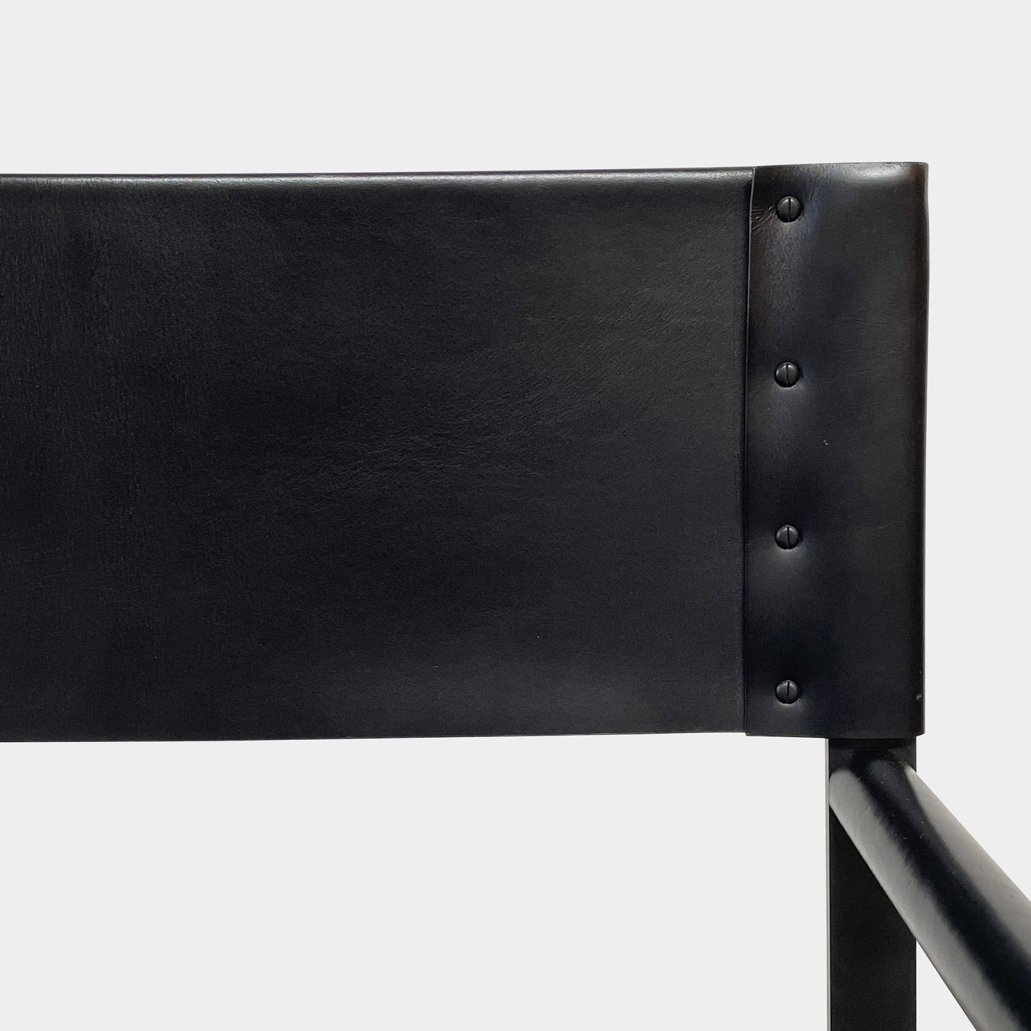 Fauteuil de réalisateur en cuir Nero de Bottega Veneta