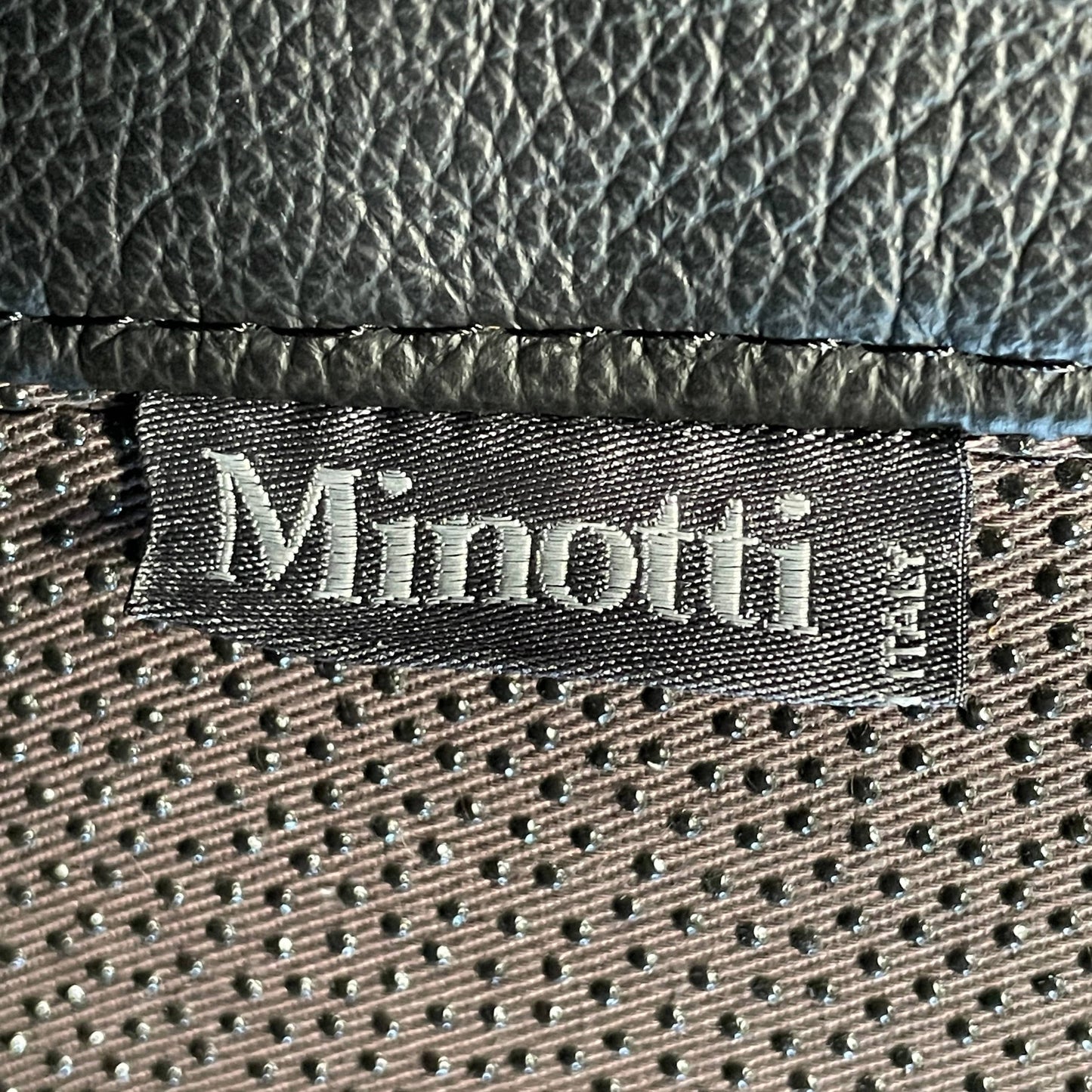 Canapé en cuir noir Minotti Hamilton