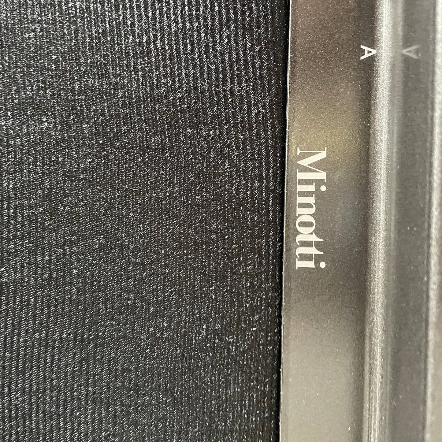 Canapé en cuir noir Minotti Hamilton