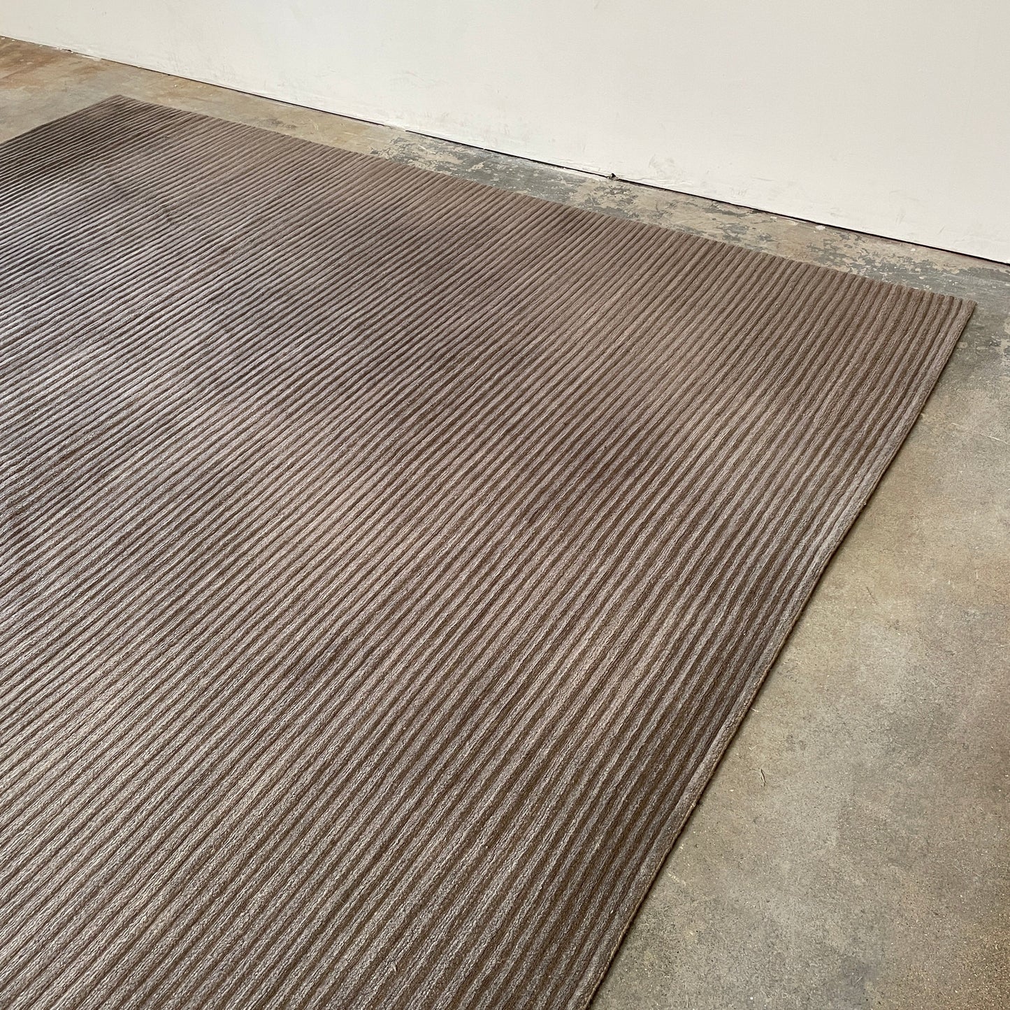 Tapis en laine Delinear Canal Espresso Brown 8'X10'