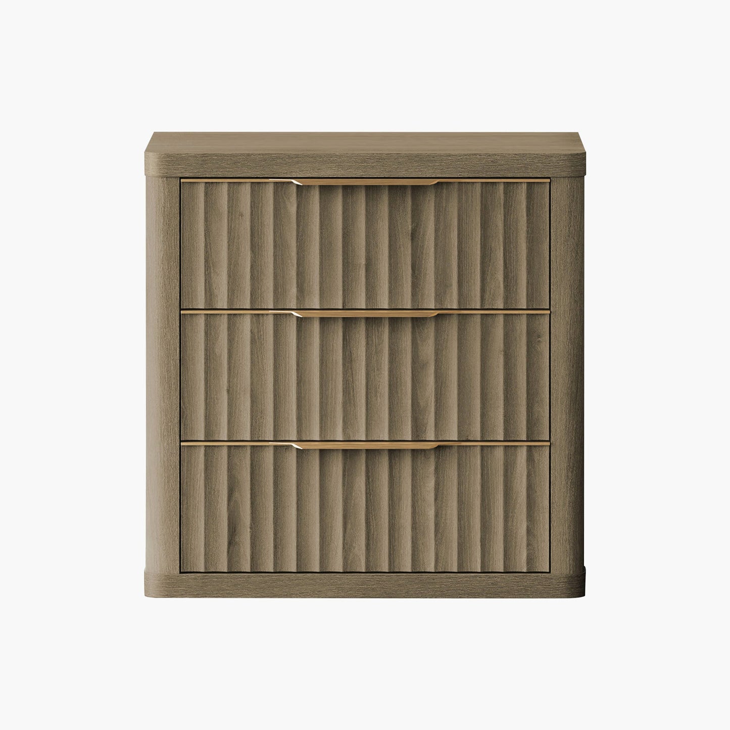 Commode 3 tiroirs Cas, poignée dorée