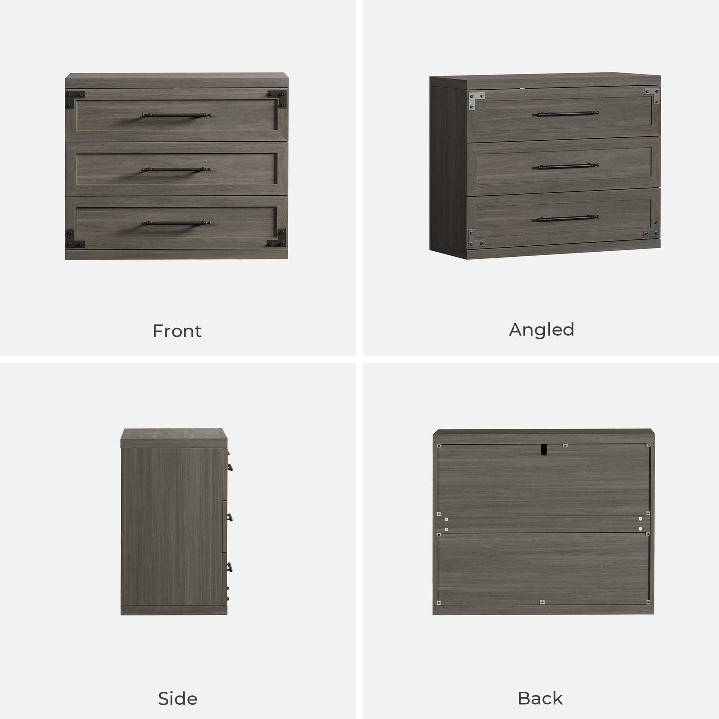 Willow 3-Drawers Nightstands Set