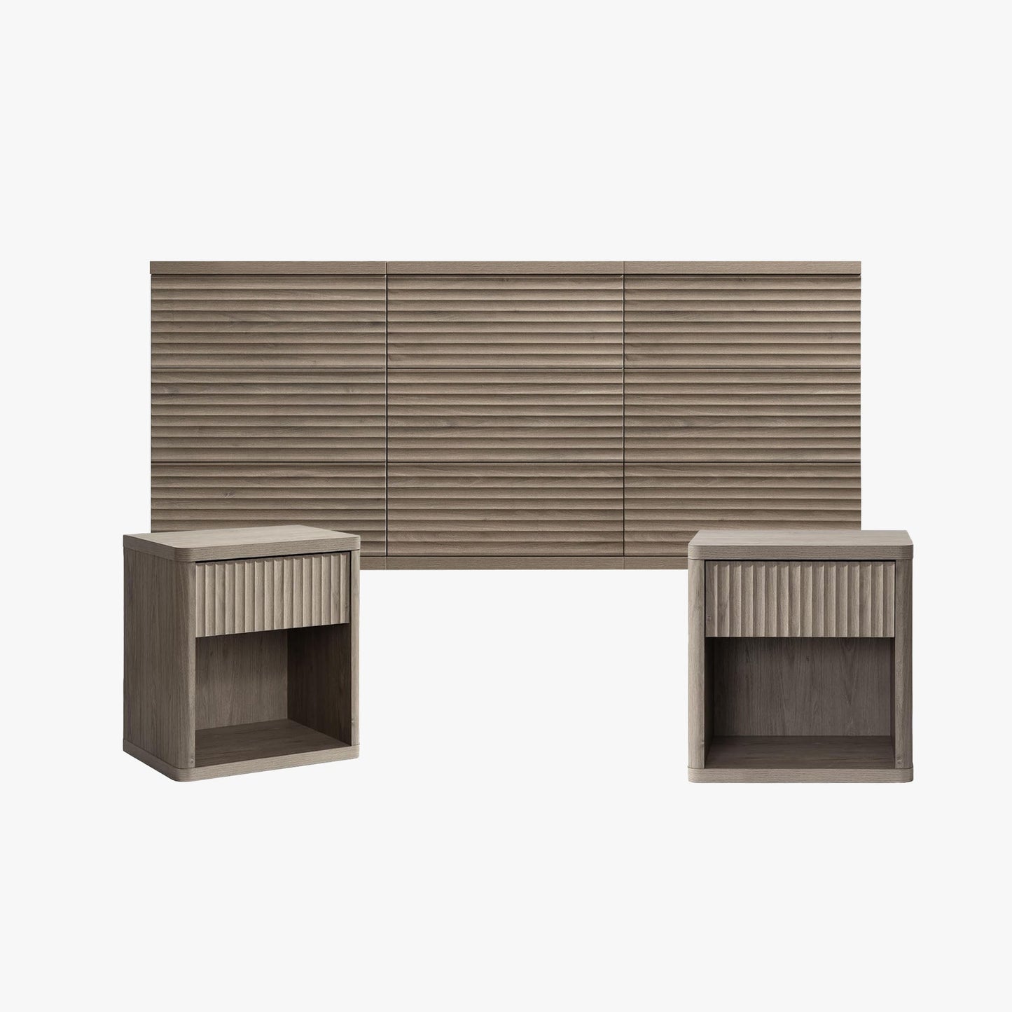Stria Dresser and Night Tables Set