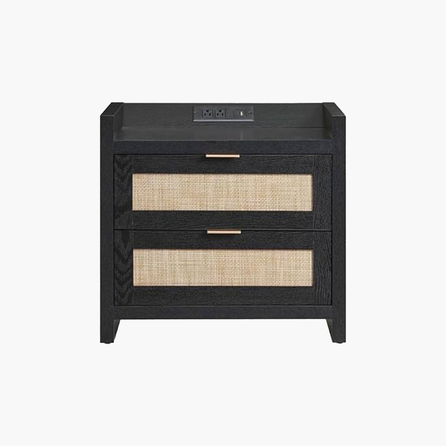 Savanna Black Nightstand with Drawer