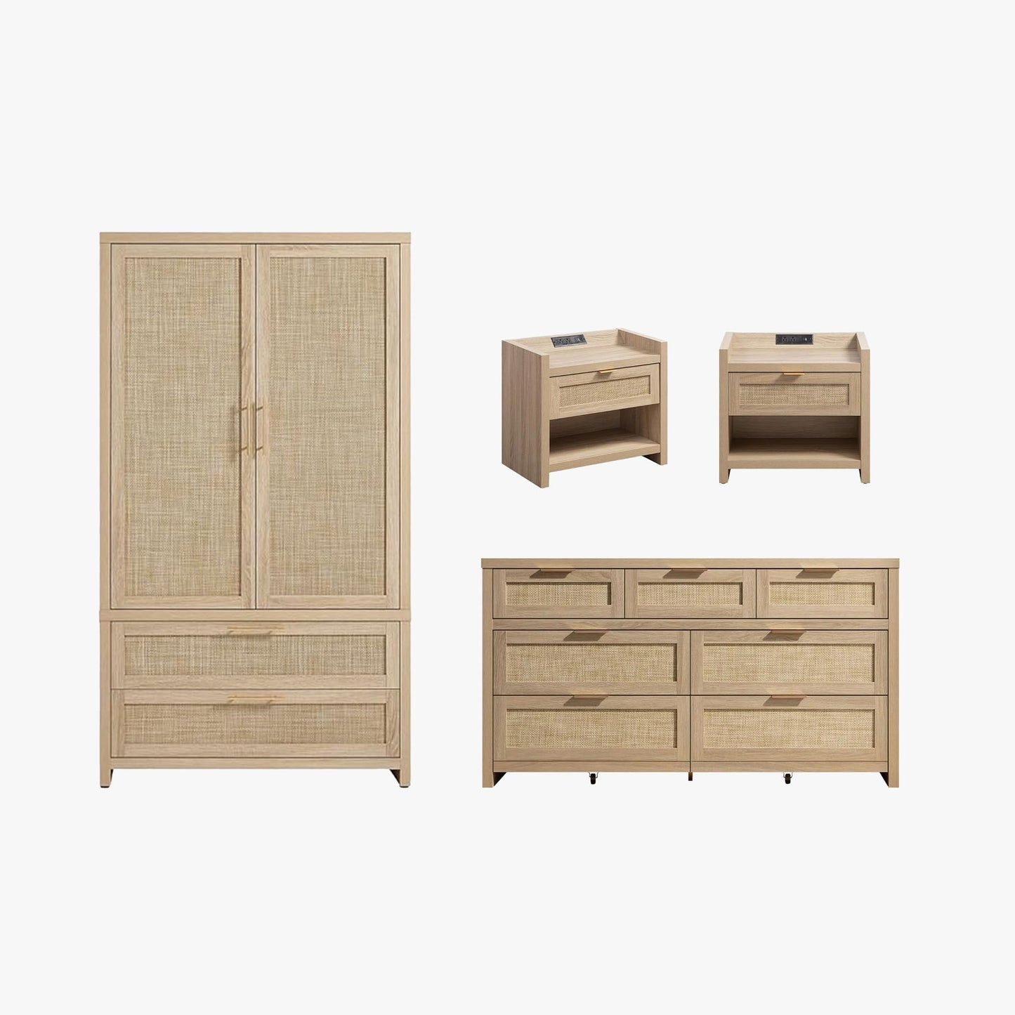 Savanna Wardrobes Closet and Dresser Set