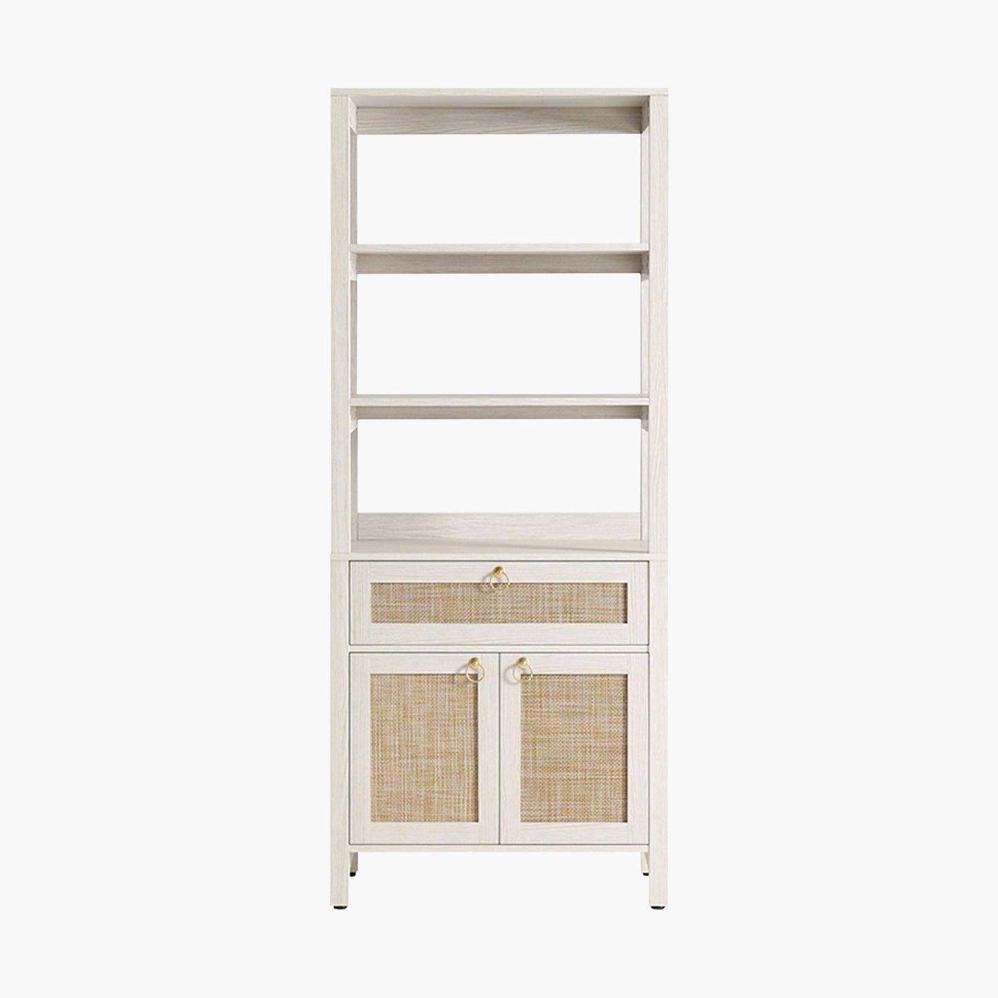 Terra 68.5Inch Bookshelf with Drawers